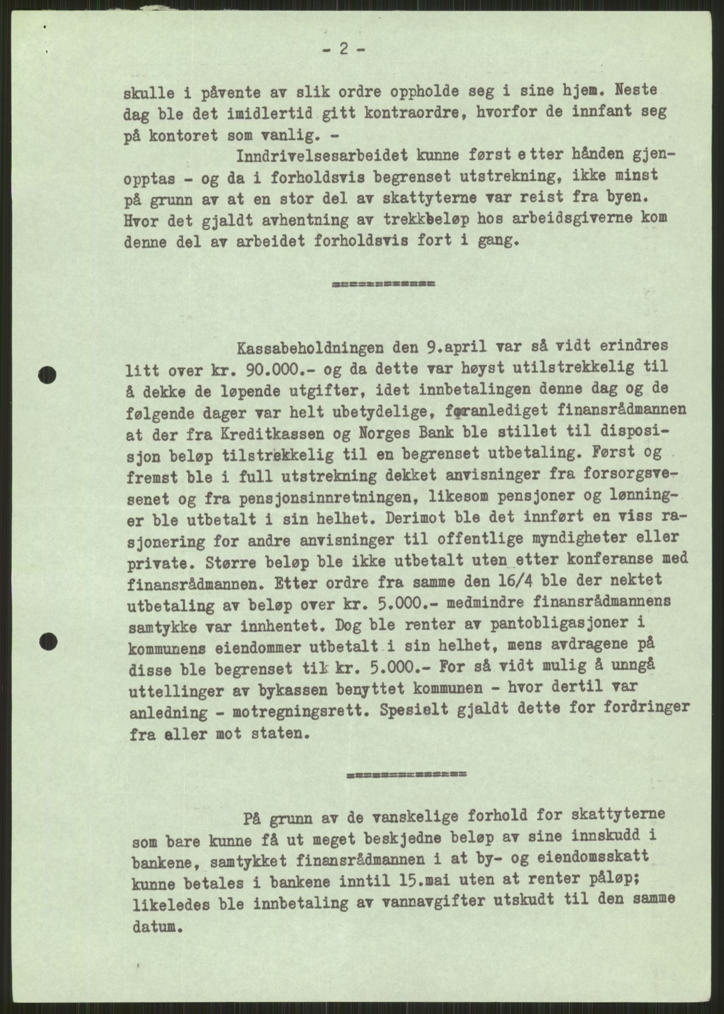 Forsvaret, Forsvarets krigshistoriske avdeling, AV/RA-RAFA-2017/Y/Ya/L0013: II-C-11-31 - Fylkesmenn.  Rapporter om krigsbegivenhetene 1940., 1940, p. 540