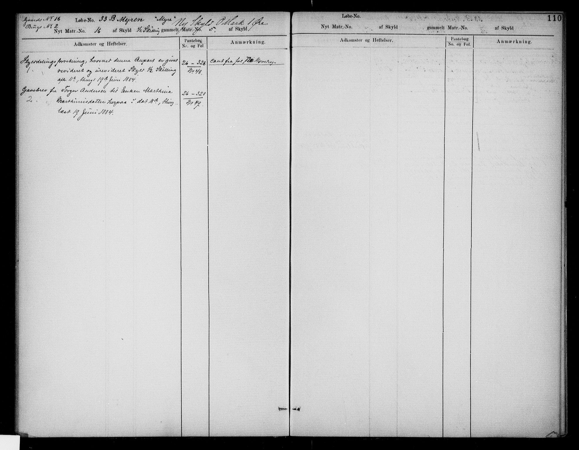 Søndre Jarlsberg sorenskriveri, SAKO/A-129/G/Gb/Gbc/L0010: Mortgage register no. III 10, 1850, p. 110