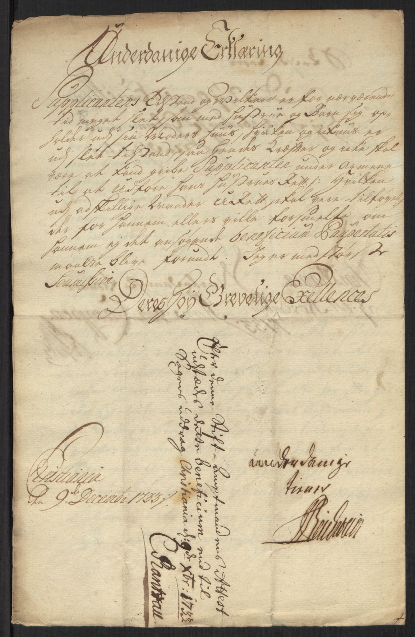 Stattholderembetet 1572-1771, AV/RA-EA-2870/Ef/L0107: Brev fra embetsmenn og andre, 1733-1734, p. 146