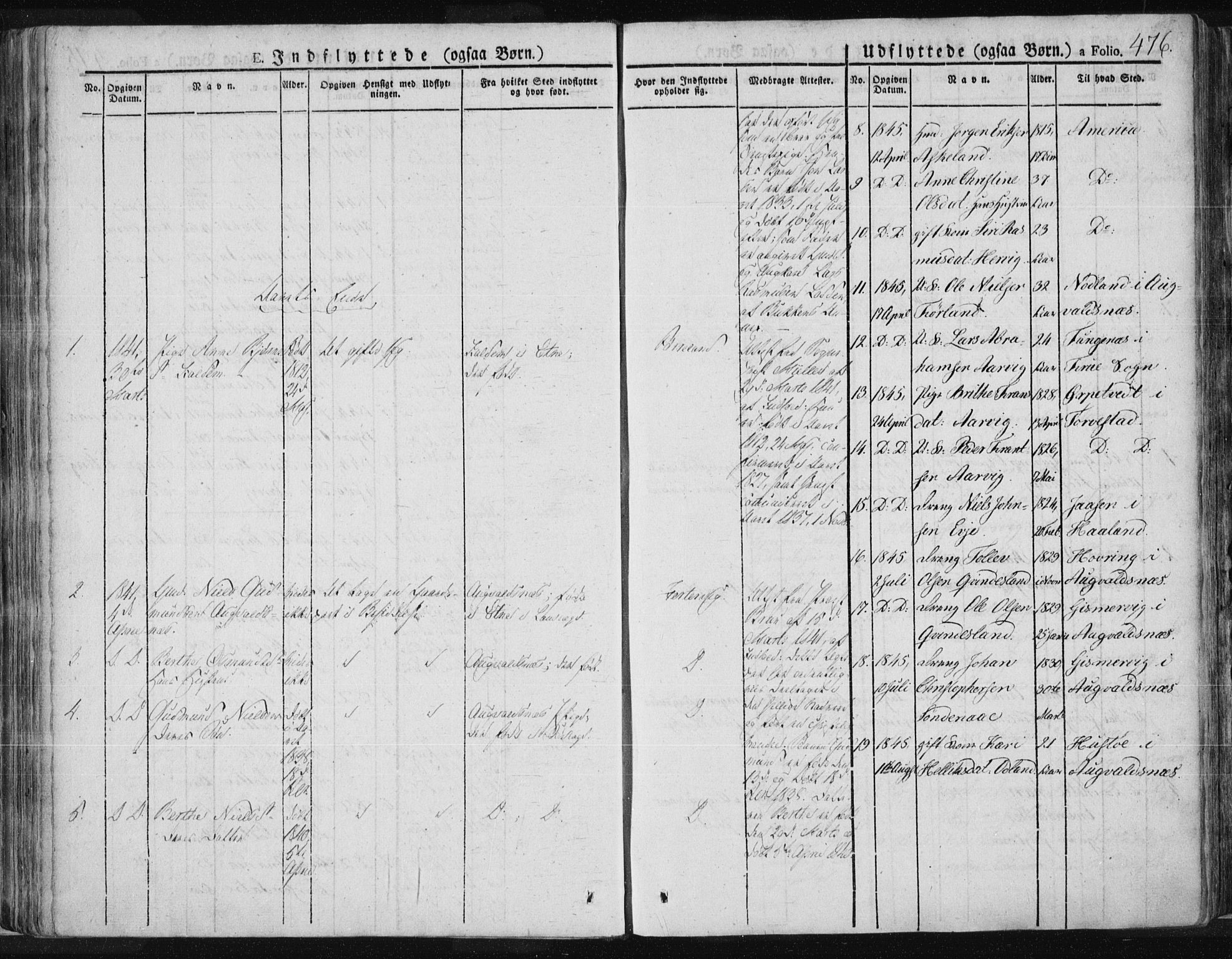 Tysvær sokneprestkontor, SAST/A -101864/H/Ha/Haa/L0001: Parish register (official) no. A 1.2, 1831-1856, p. 476