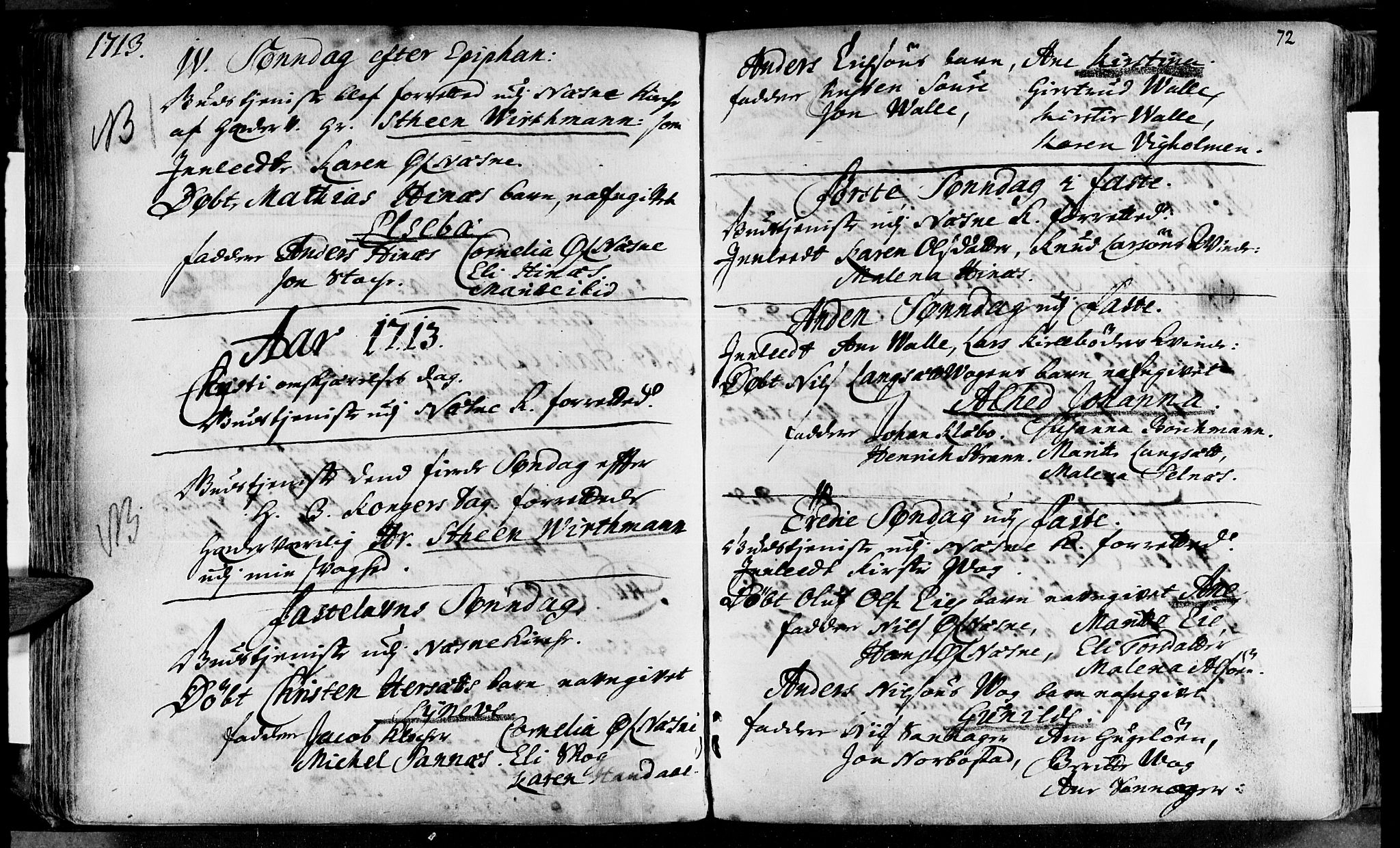 Ministerialprotokoller, klokkerbøker og fødselsregistre - Nordland, AV/SAT-A-1459/838/L0542: Parish register (official) no. 838A01, 1704-1737, p. 72