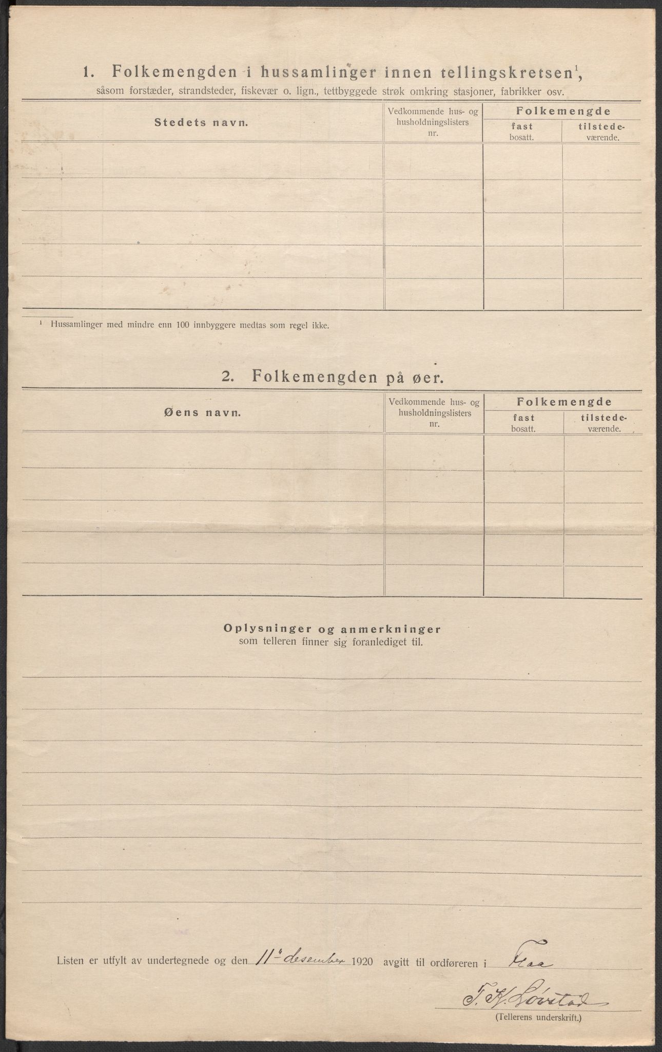 SAKO, 1920 census for Flå, 1920, p. 21