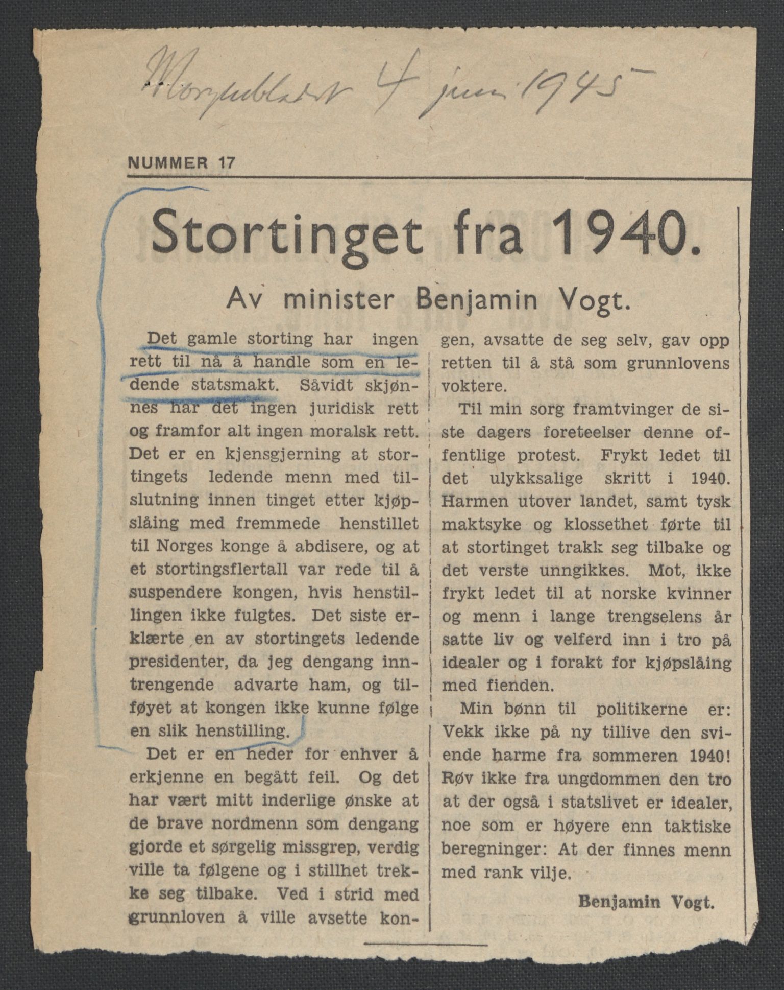 Landssvikarkivet, Oslo politikammer, RA/S-3138-01/D/Da/L0003: Dnr. 29, 1945, p. 768