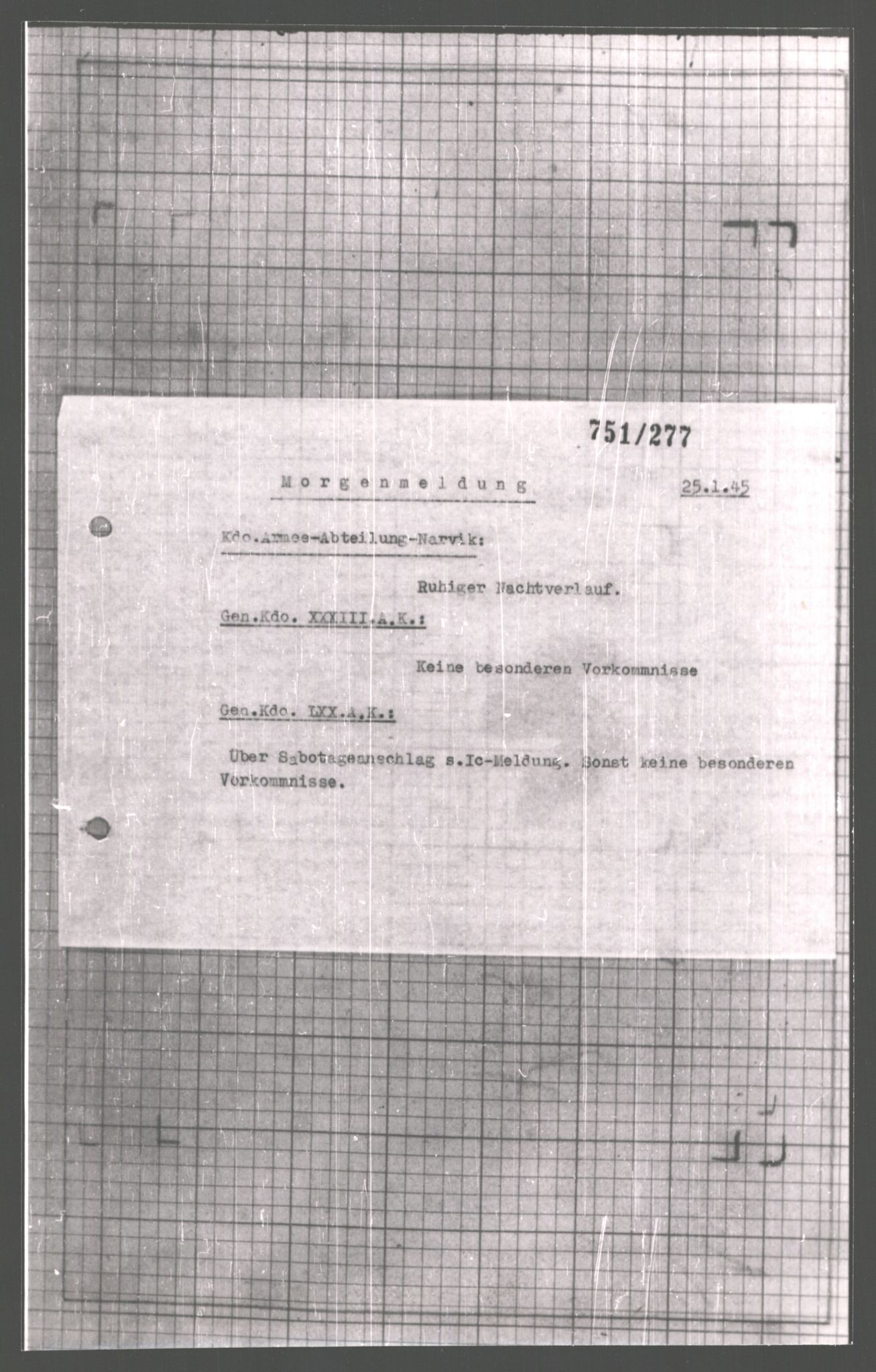 Forsvarets Overkommando. 2 kontor. Arkiv 11.4. Spredte tyske arkivsaker, AV/RA-RAFA-7031/D/Dar/Dara/L0006: Krigsdagbøker for 20. Gebirgs-Armee-Oberkommando (AOK 20), 1945, p. 779