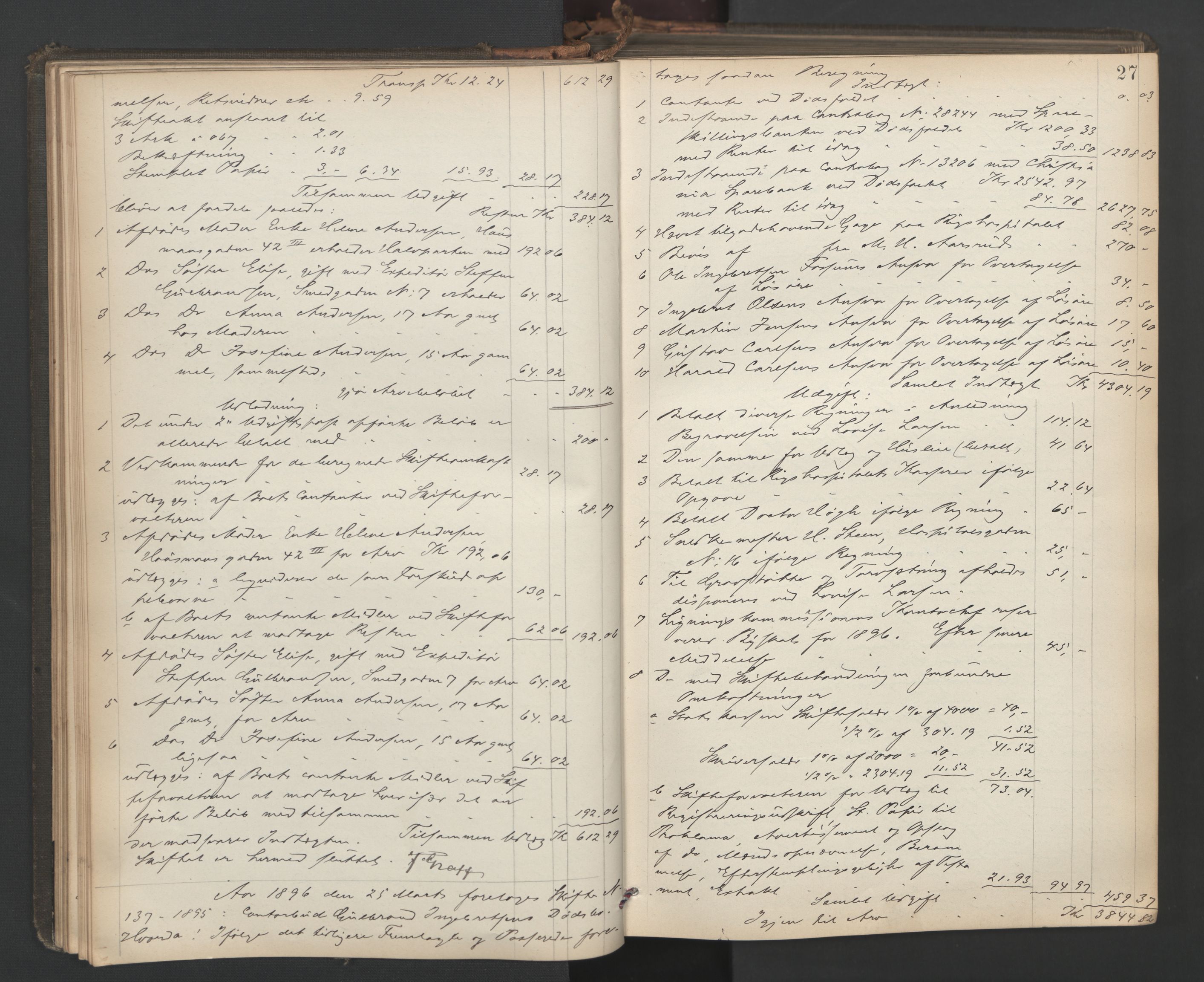 Oslo skifterett, AV/SAO-A-10383/H/Hd/Hda/L0017: Skifteutlodningsprotokoll, 1896-1897, p. 26b-27a
