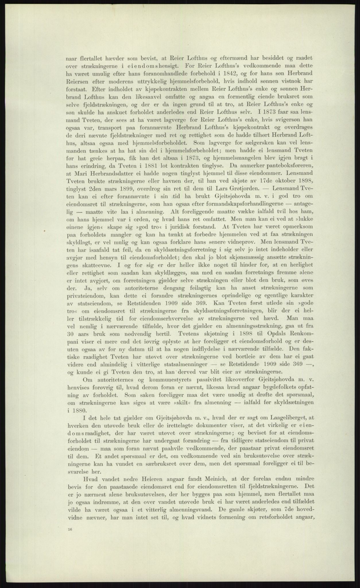 Høyfjellskommisjonen, RA/S-1546/X/Xa/L0001: Nr. 1-33, 1909-1953, p. 909