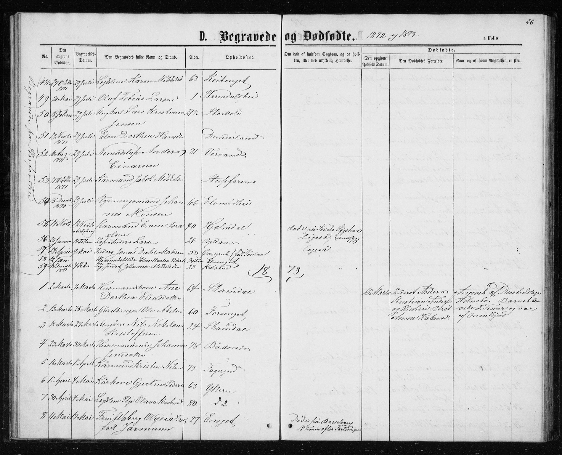 Ministerialprotokoller, klokkerbøker og fødselsregistre - Nordland, SAT/A-1459/827/L0418: Parish register (copy) no. 827C07, 1863-1886, p. 26