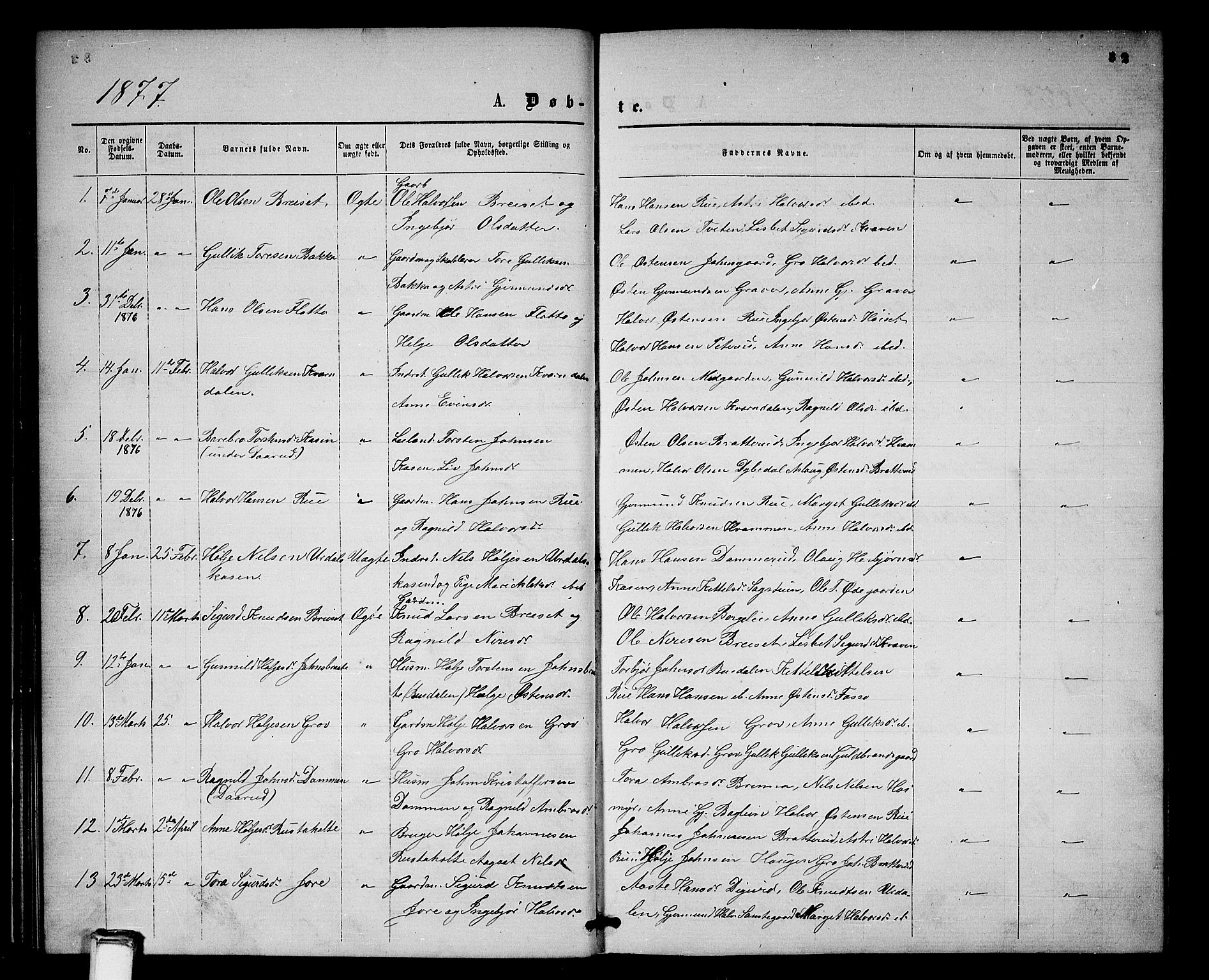 Gransherad kirkebøker, SAKO/A-267/G/Gb/L0002: Parish register (copy) no. II 2, 1860-1886, p. 32