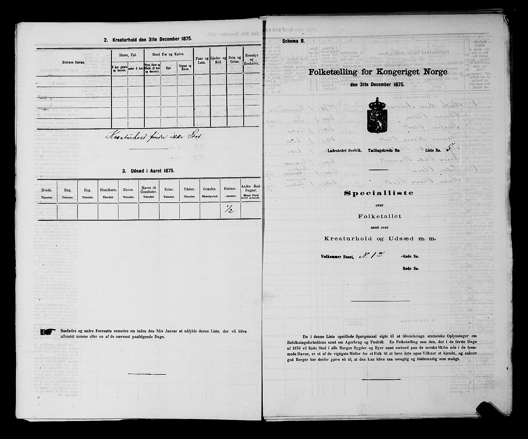 SAKO, 1875 census for 0701B Strømm/Svelvik, 1875, p. 16