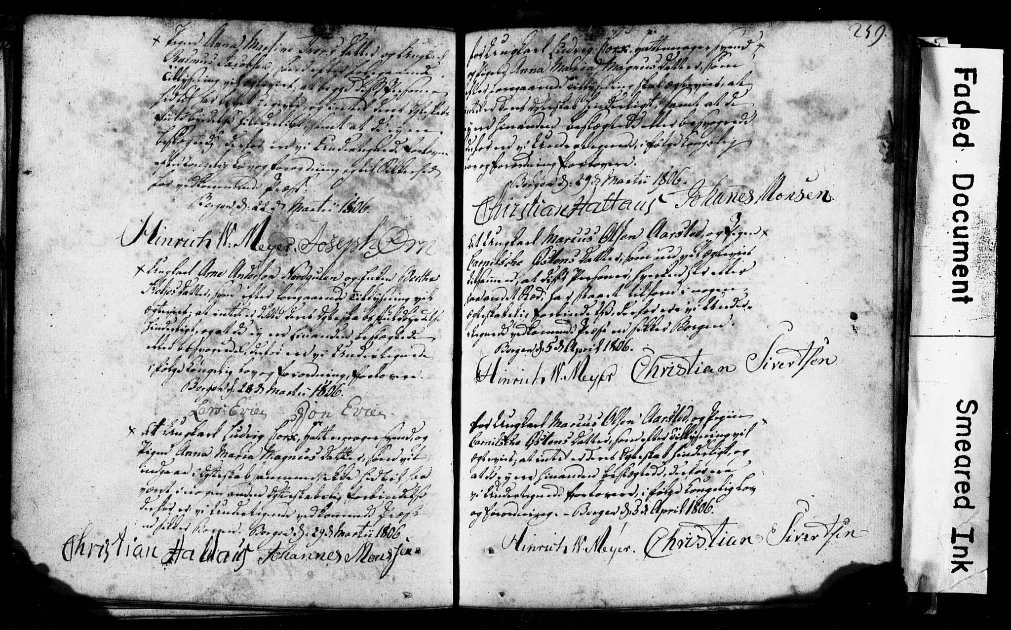 Korskirken sokneprestembete, AV/SAB-A-76101: Best man's statements no. II.5.1, 1776-1816, p. 259