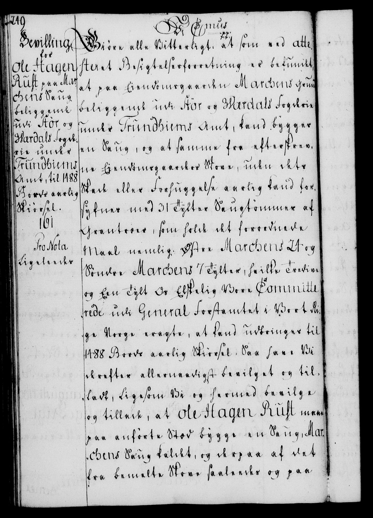 Rentekammeret, Kammerkanselliet, RA/EA-3111/G/Gg/Gga/L0008: Norsk ekspedisjonsprotokoll med register (merket RK 53.8), 1768-1771, p. 249
