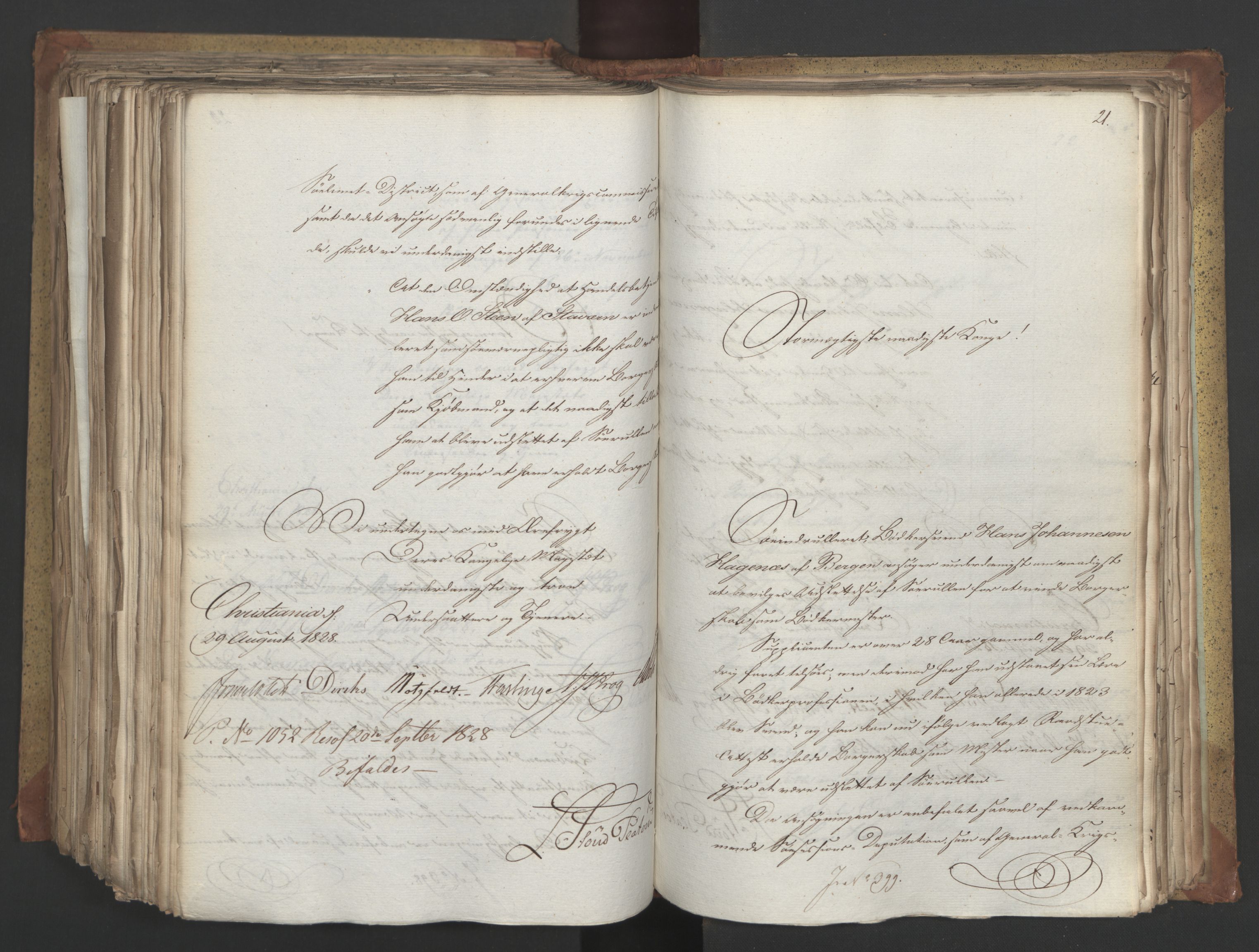 Statsrådsavdelingen i Stockholm, RA/S-1003/D/Da/L0055: Regjeringsinnstillinger nr. 231-435, 1828, p. 526