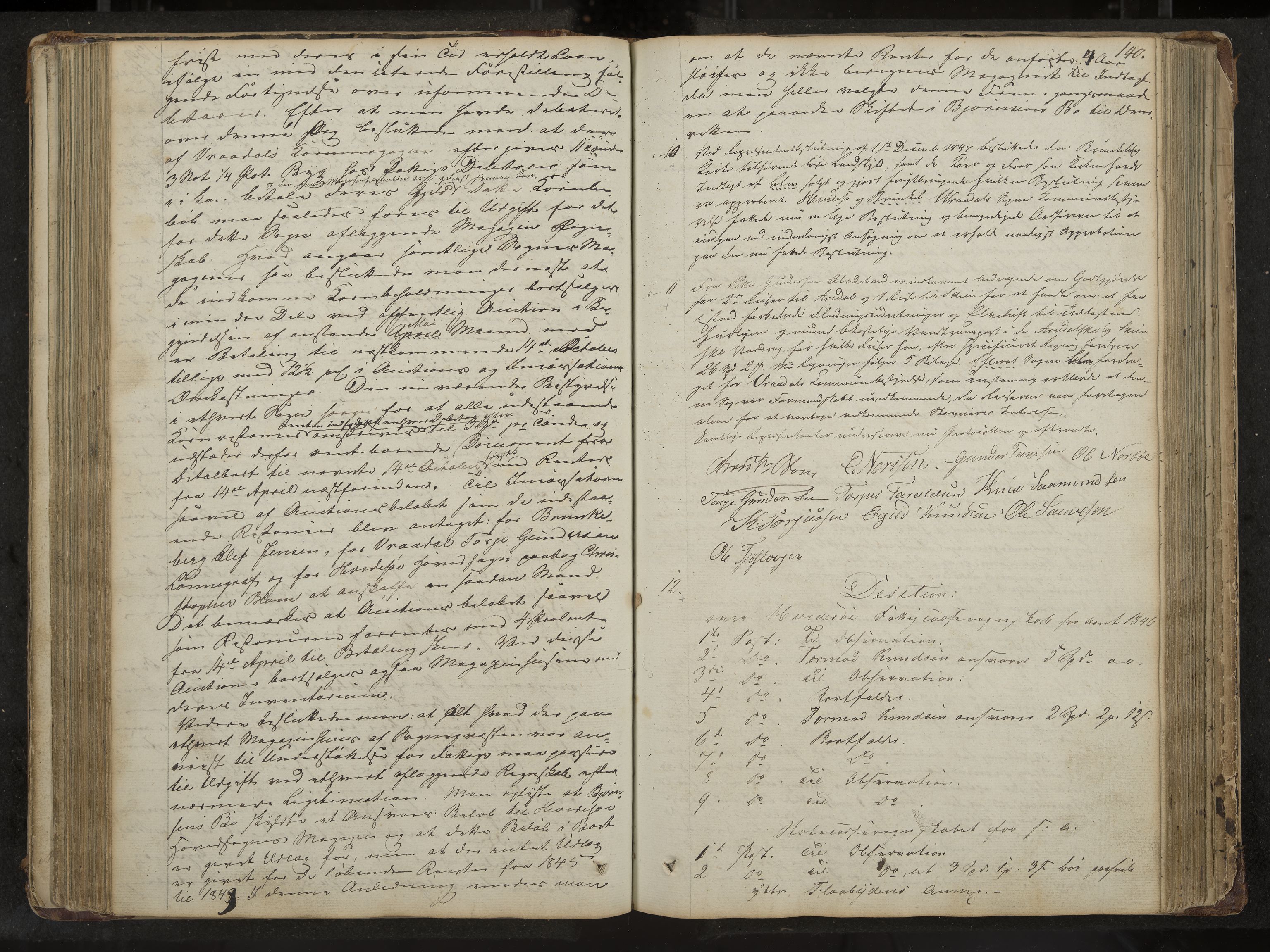 Kviteseid formannskap og sentraladministrasjon, IKAK/0829021/A/Aa/L0001: Møtebok med register, 1837-1866, p. 140