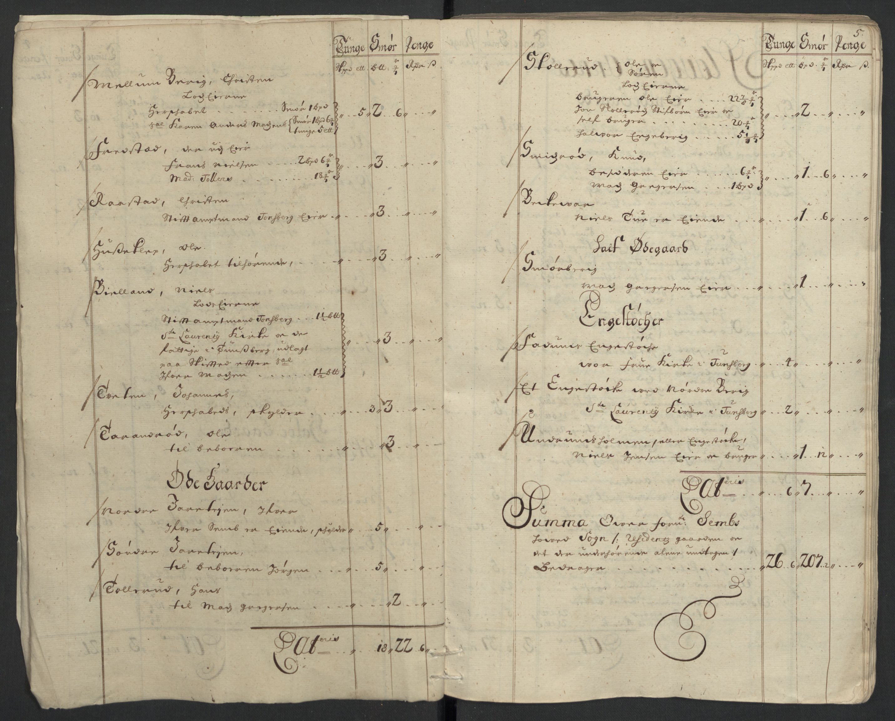 Rentekammeret inntil 1814, Reviderte regnskaper, Fogderegnskap, AV/RA-EA-4092/R32/L1868: Fogderegnskap Jarlsberg grevskap, 1697-1699, p. 458
