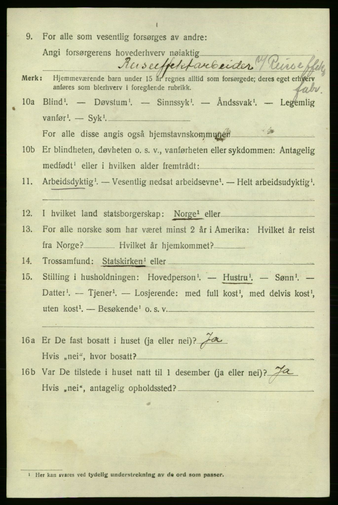SAO, 1920 census for Fredrikshald, 1920, p. 20266