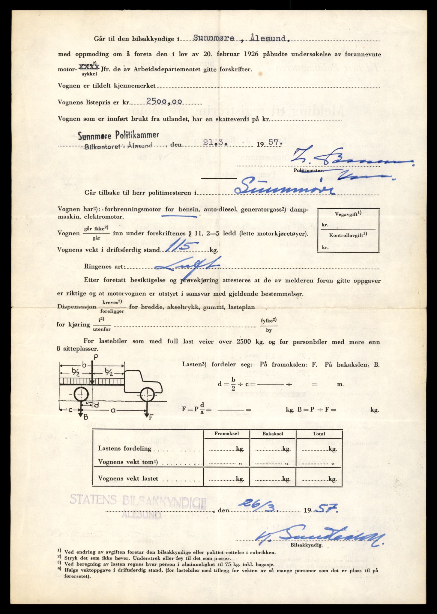 Møre og Romsdal vegkontor - Ålesund trafikkstasjon, AV/SAT-A-4099/F/Fe/L0040: Registreringskort for kjøretøy T 13531 - T 13709, 1927-1998, p. 1205