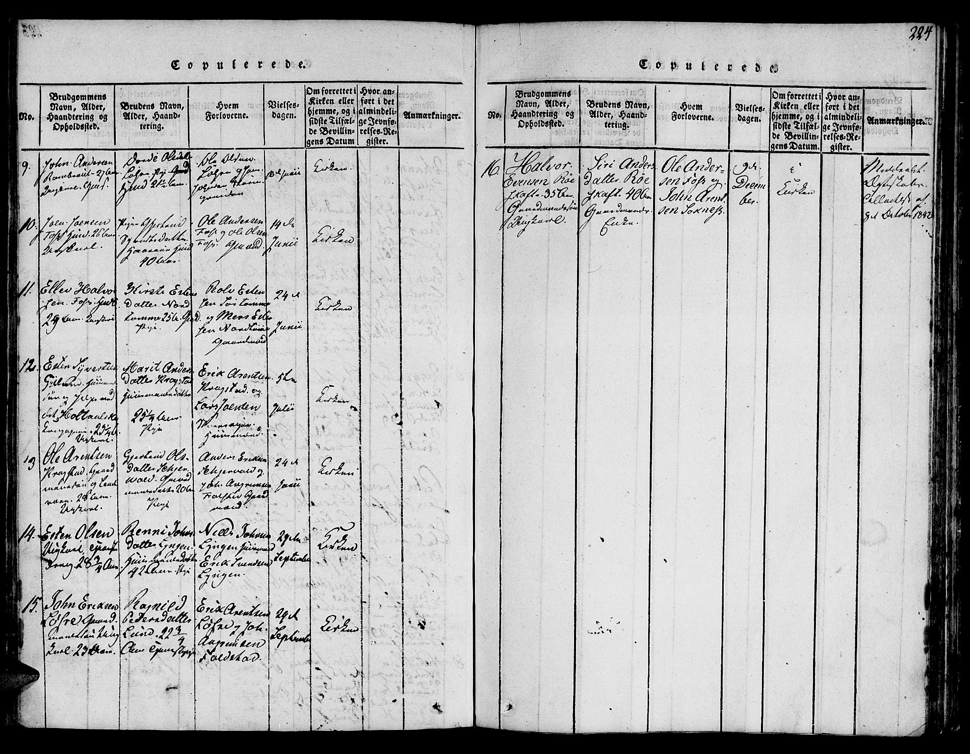 Ministerialprotokoller, klokkerbøker og fødselsregistre - Sør-Trøndelag, AV/SAT-A-1456/692/L1102: Parish register (official) no. 692A02, 1816-1842, p. 224