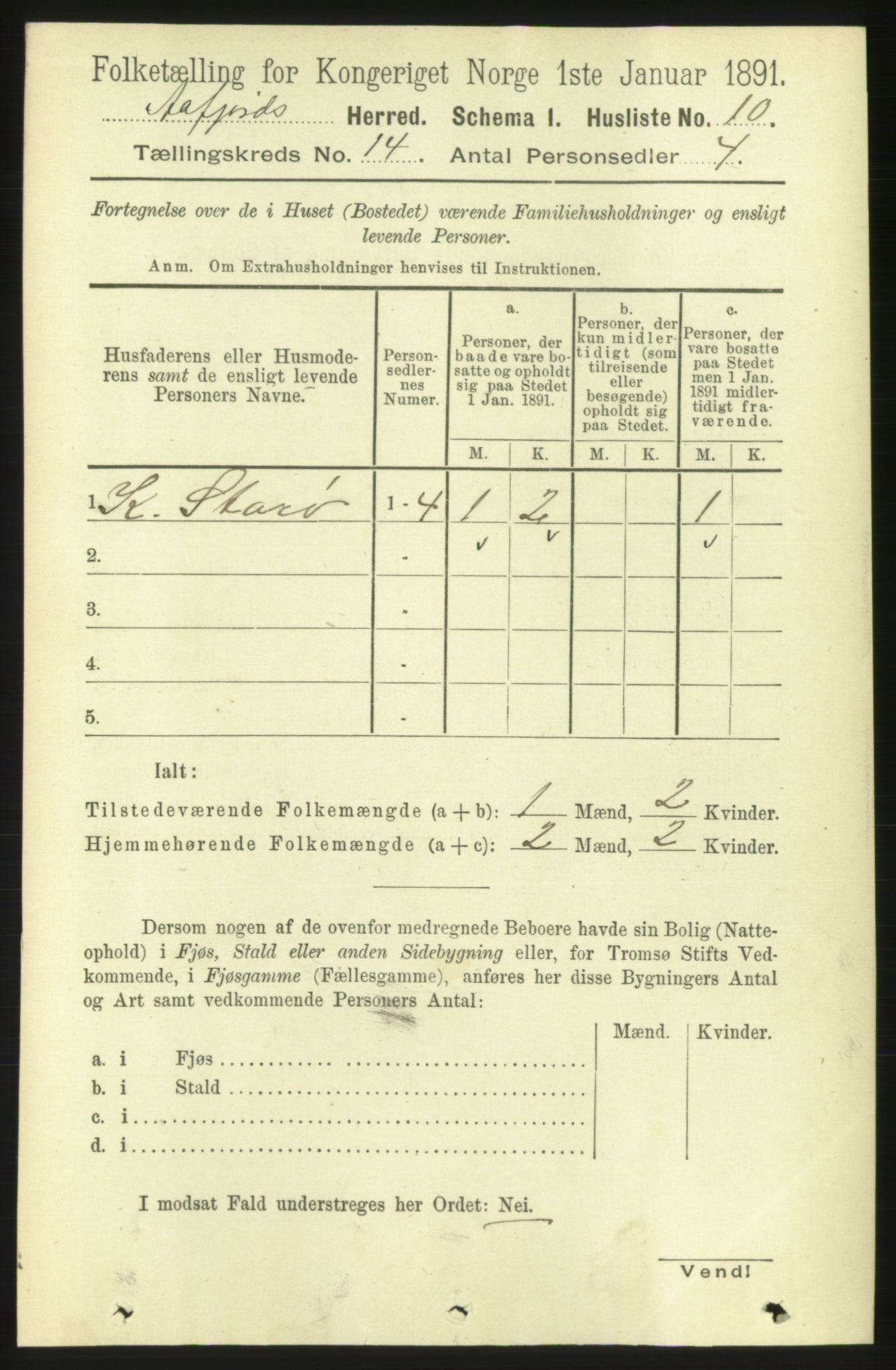 RA, 1891 census for 1630 Åfjord, 1891, p. 4609