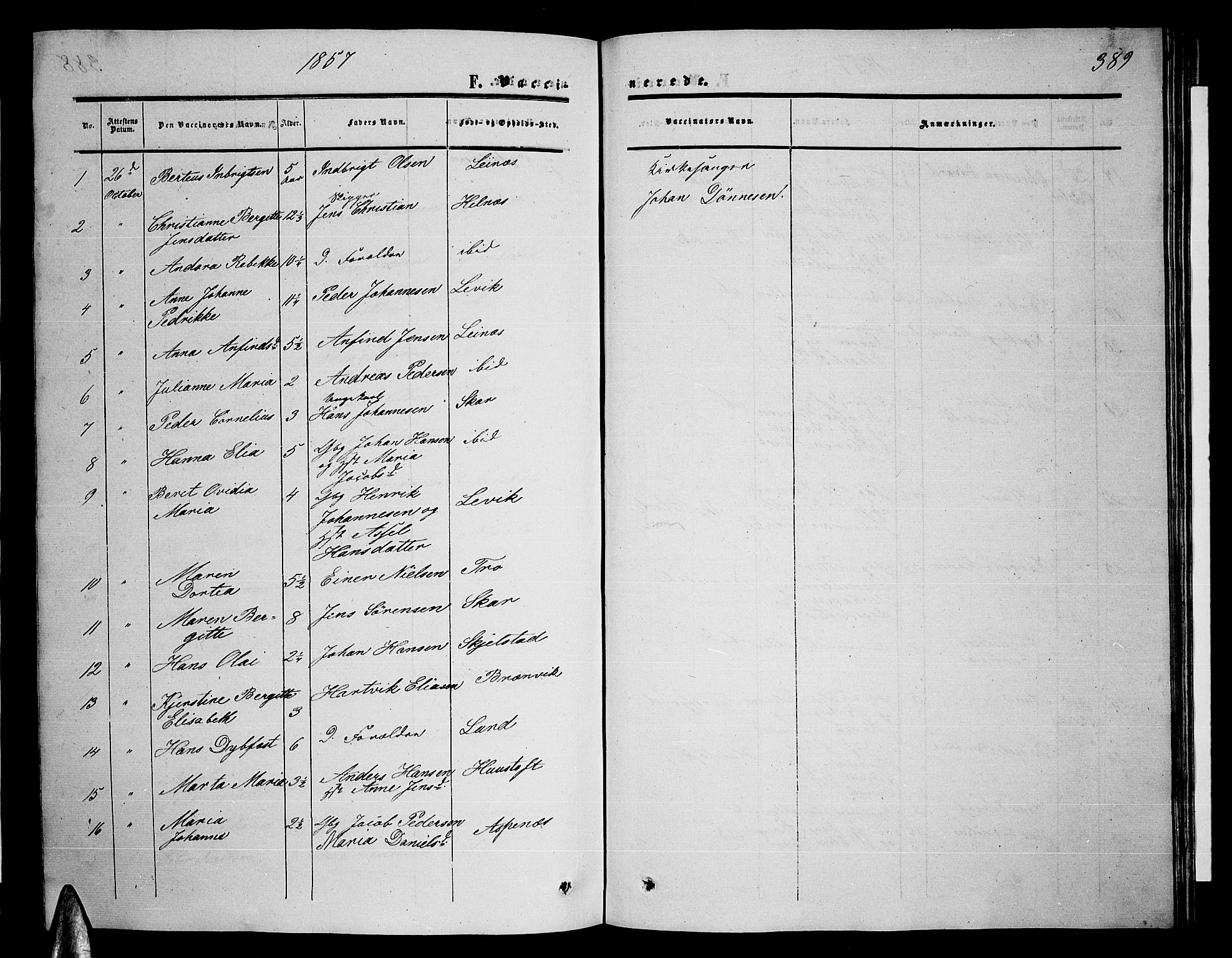 Ministerialprotokoller, klokkerbøker og fødselsregistre - Nordland, SAT/A-1459/857/L0827: Parish register (copy) no. 857C02, 1852-1879, p. 389
