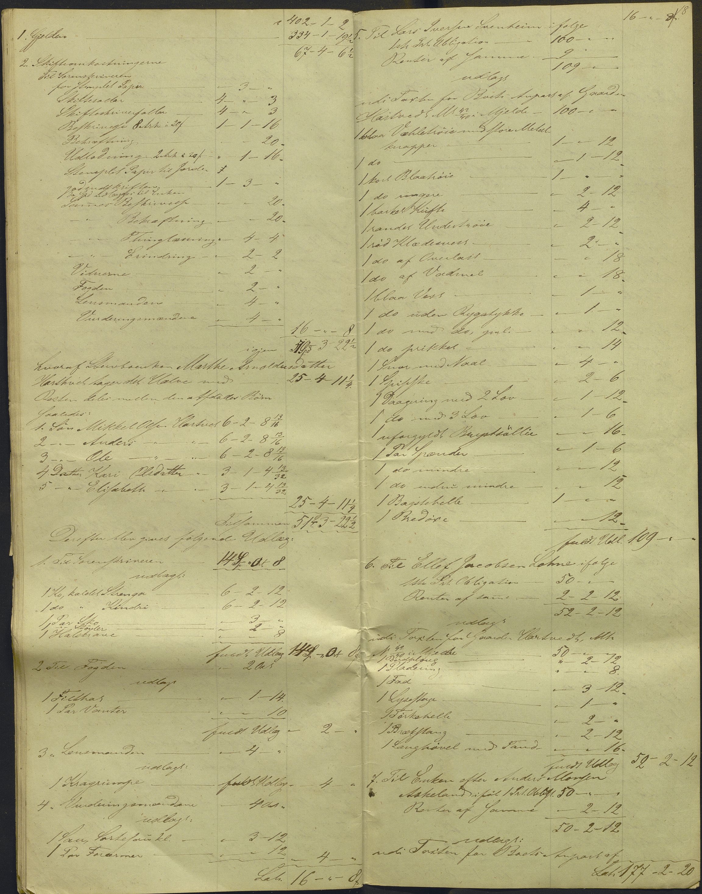 Nordhordland sorenskrivar, AV/SAB-A-2901/1/H/Hd/Hdb/L0001: Konsept til utlodningar, 1850-1852, p. 20