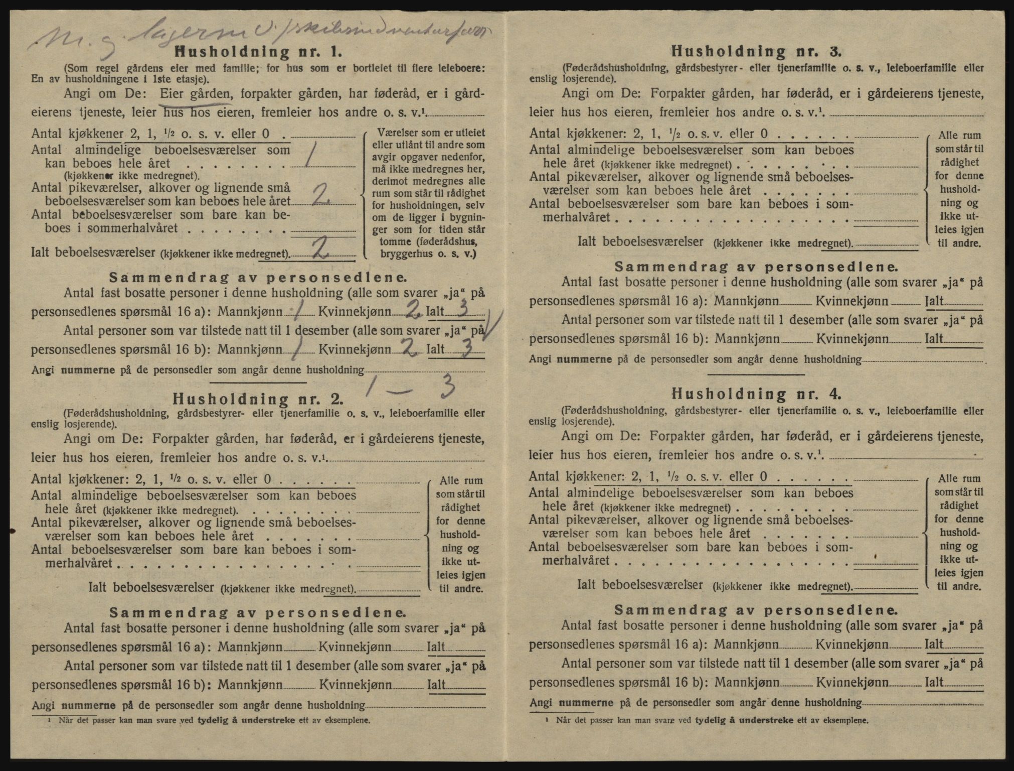 SAO, 1920 census for Glemmen, 1920, p. 1550