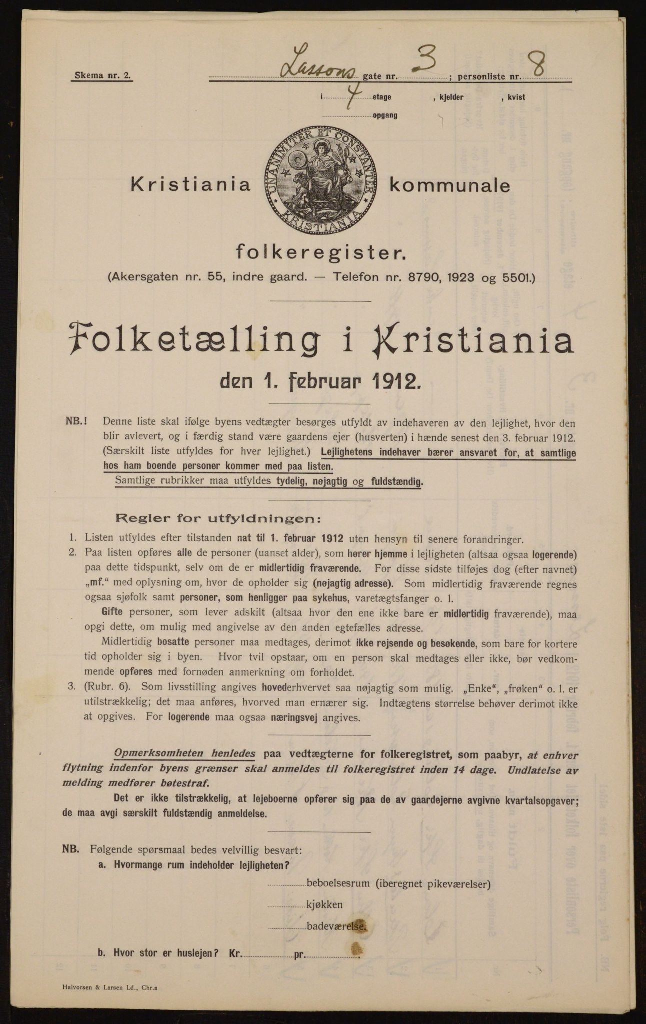 OBA, Municipal Census 1912 for Kristiania, 1912, p. 57553