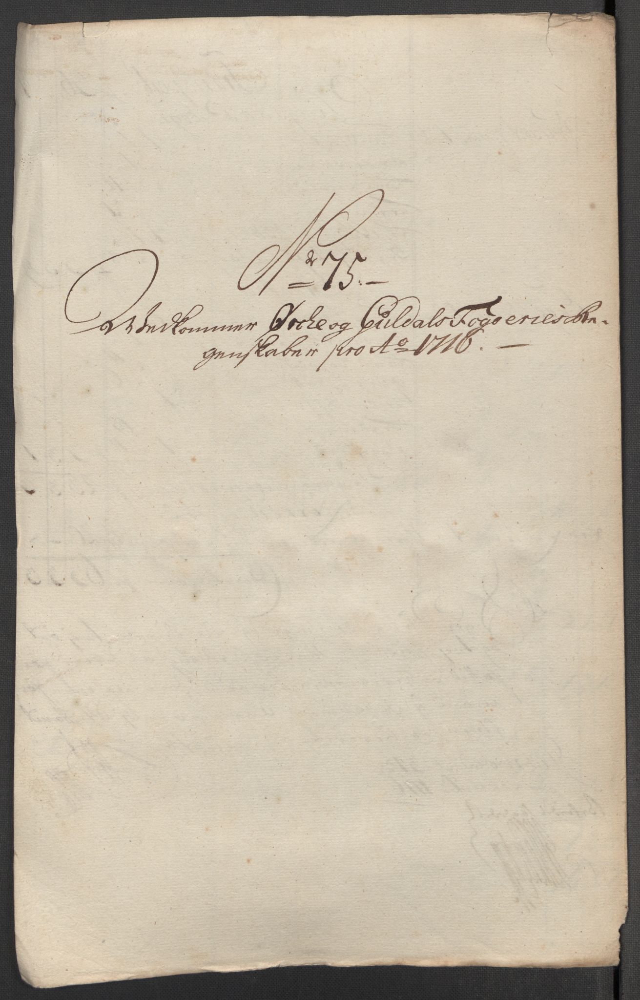 Rentekammeret inntil 1814, Reviderte regnskaper, Fogderegnskap, AV/RA-EA-4092/R60/L3968: Fogderegnskap Orkdal og Gauldal, 1716, p. 184