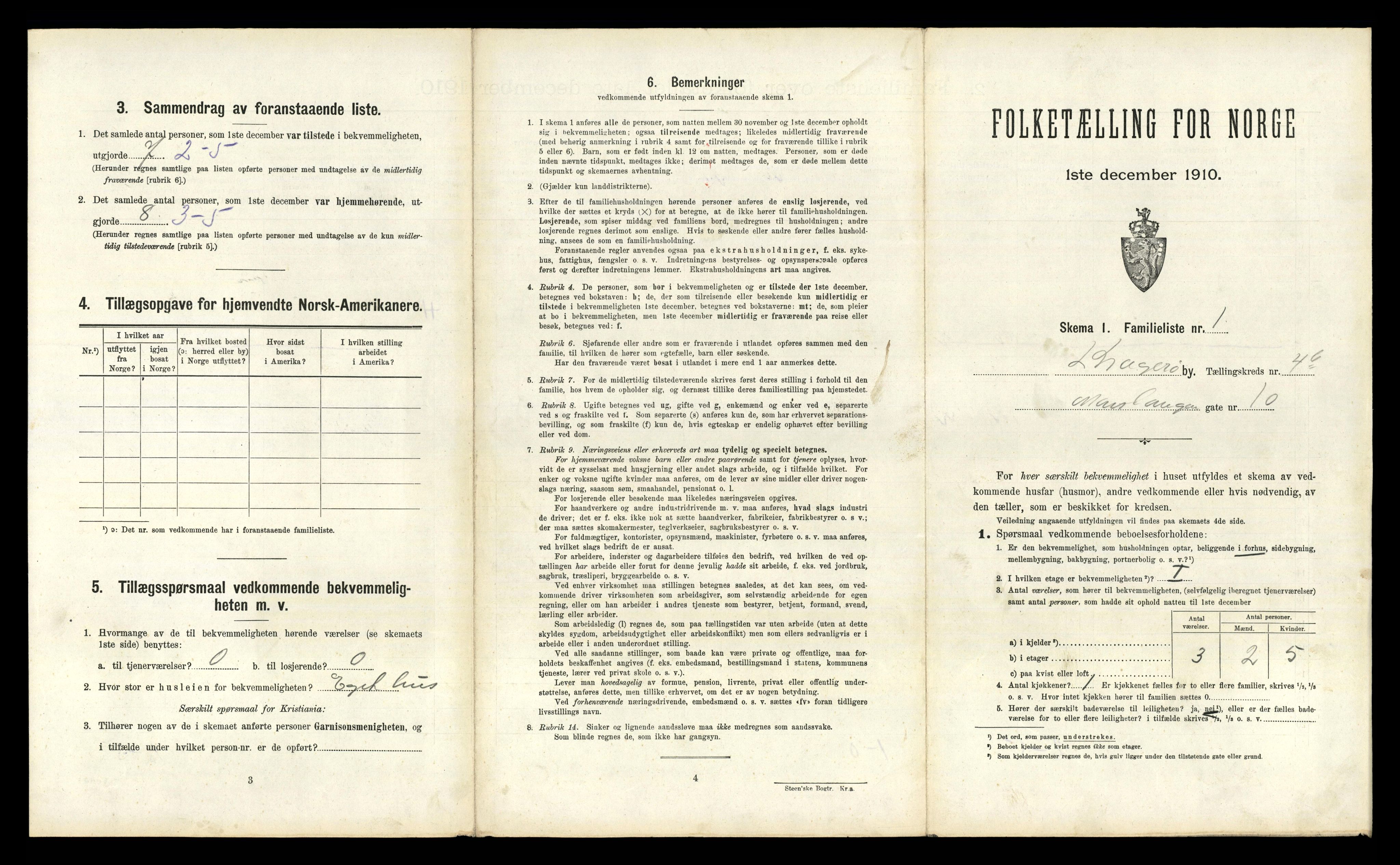 RA, 1910 census for Kragerø, 1910, p. 3926