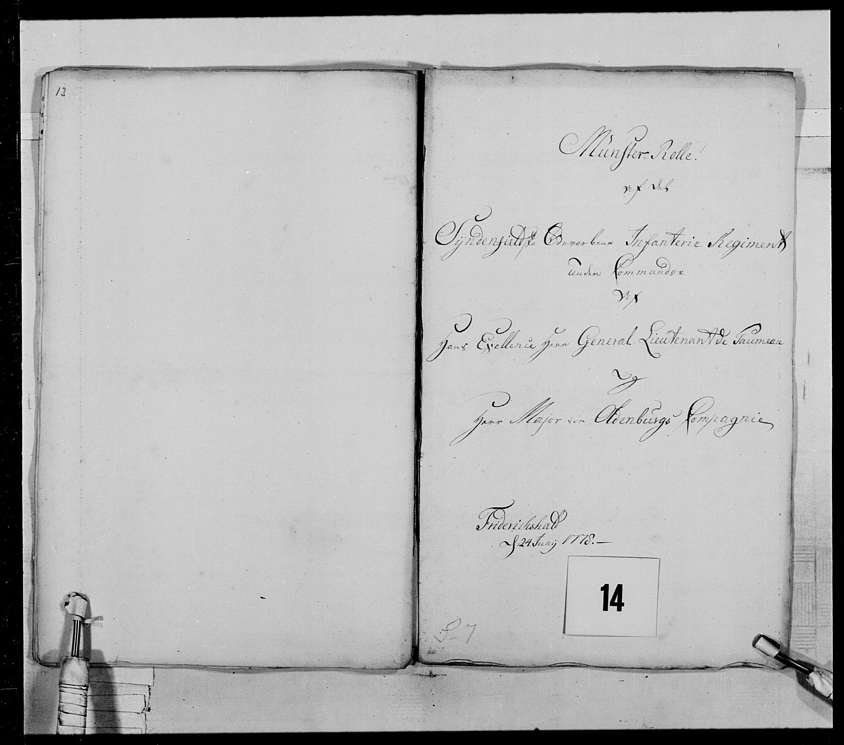 Generalitets- og kommissariatskollegiet, Det kongelige norske kommissariatskollegium, AV/RA-EA-5420/E/Eh/L0028: Sønnafjelske gevorbne infanteriregiment, 1766-1795, p. 105