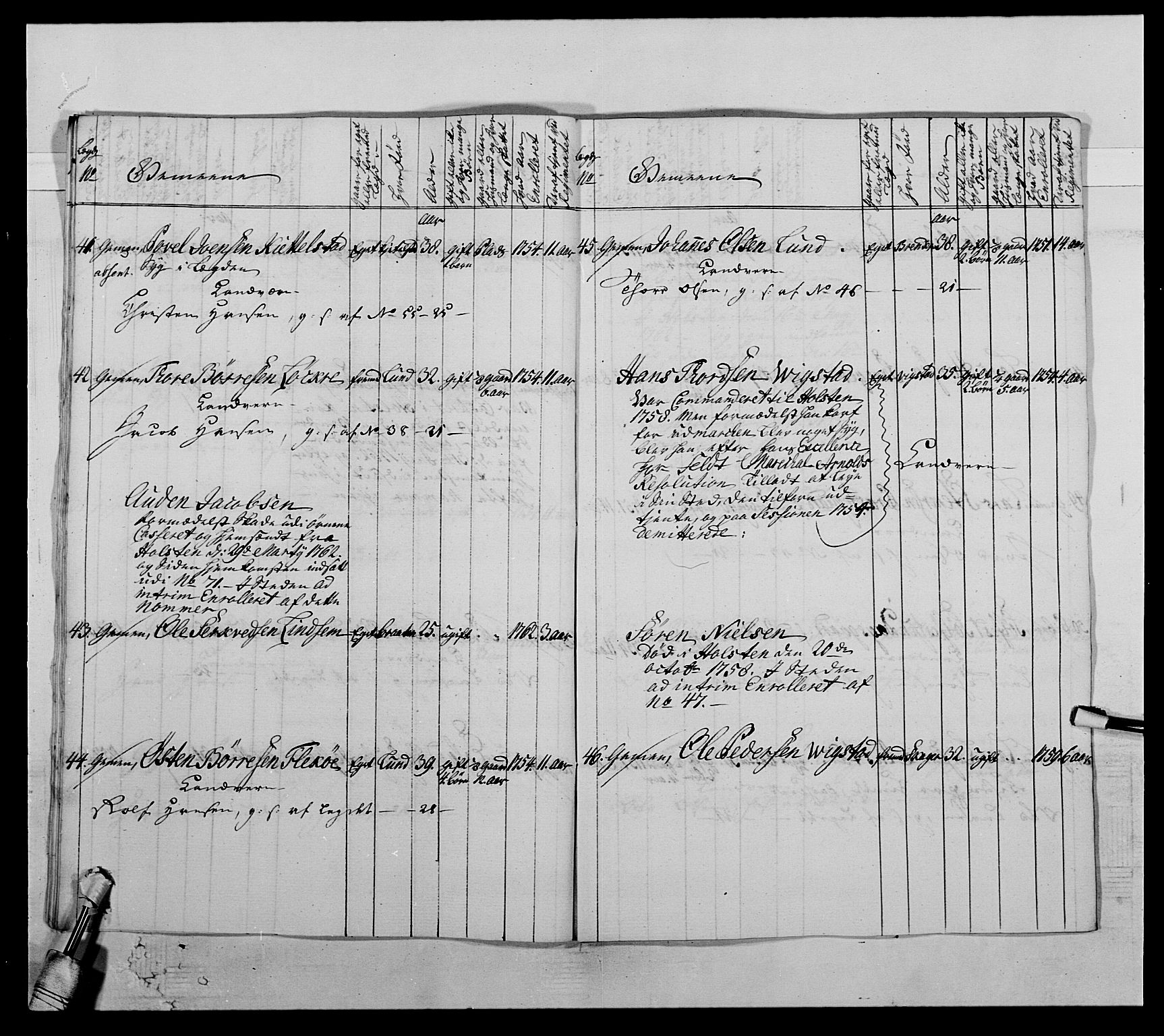 Kommanderende general (KG I) med Det norske krigsdirektorium, AV/RA-EA-5419/E/Ea/L0503b: 1. Opplandske regiment, 1764-1765, p. 447