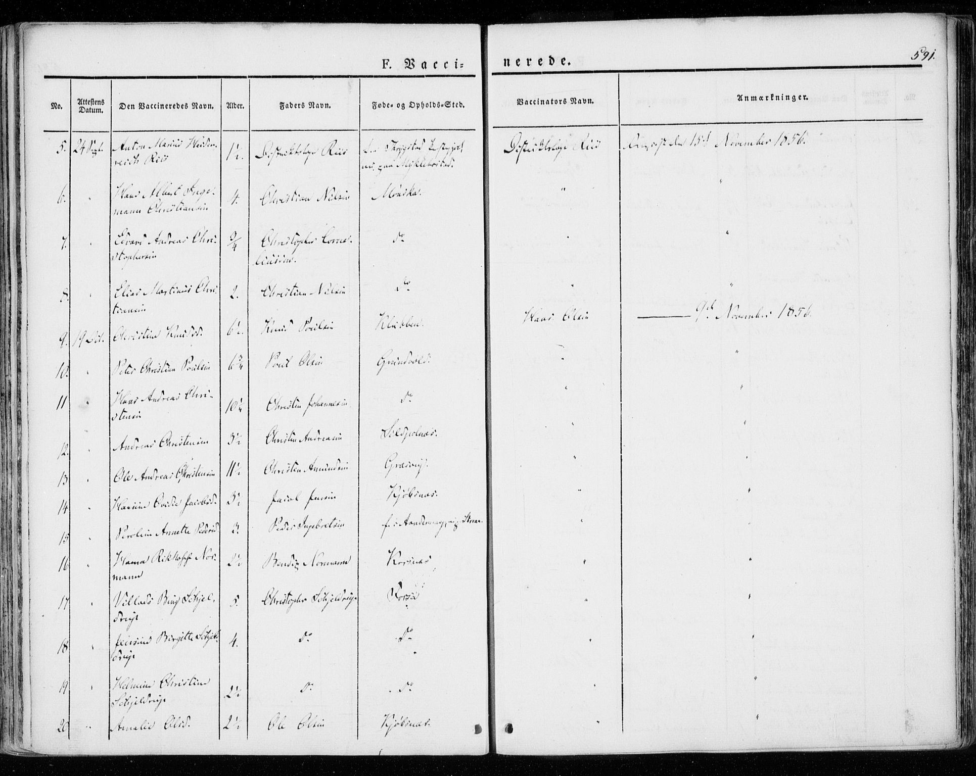 Ministerialprotokoller, klokkerbøker og fødselsregistre - Nordland, SAT/A-1459/872/L1033: Parish register (official) no. 872A08, 1840-1863, p. 591