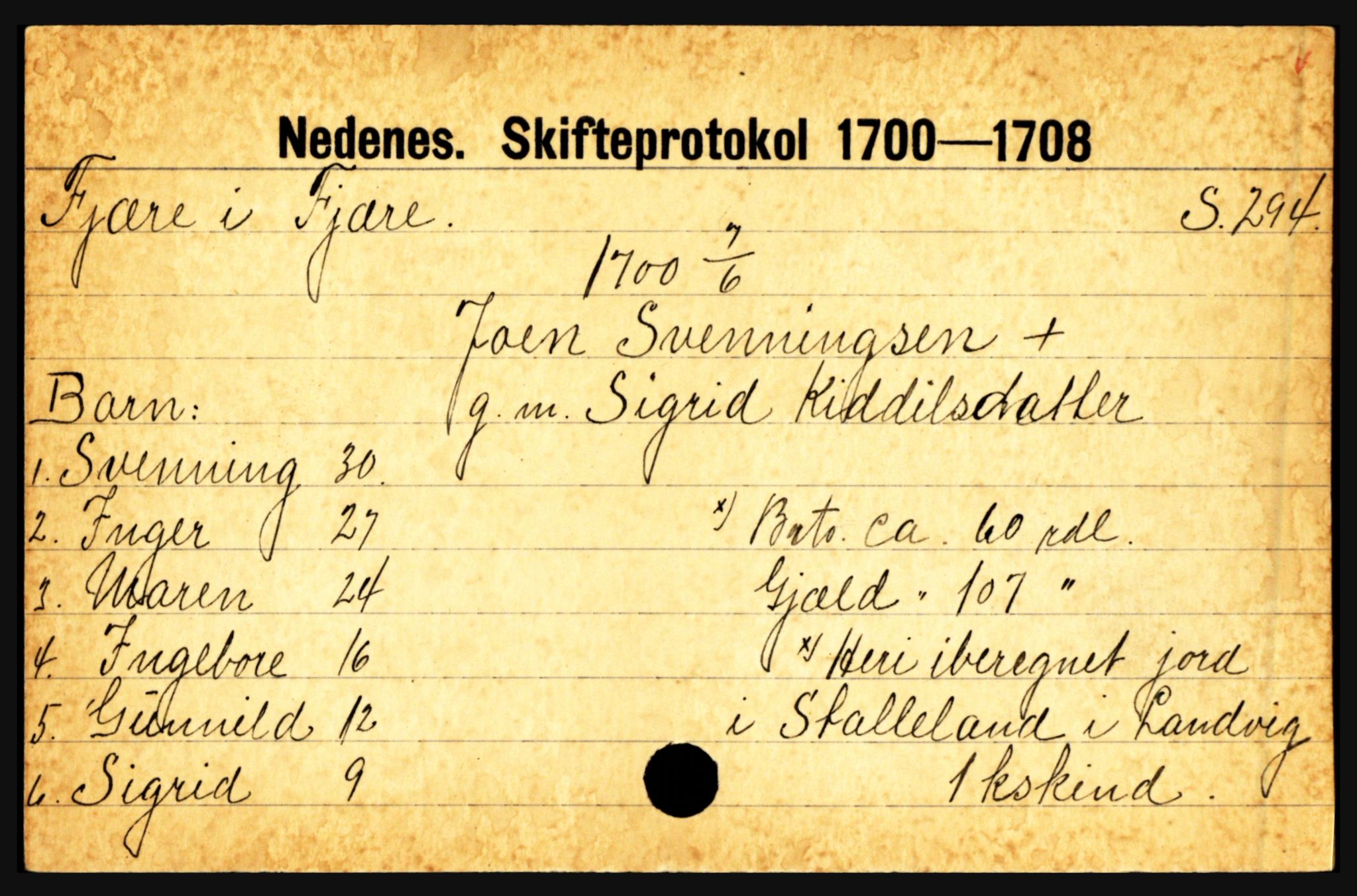 Nedenes sorenskriveri før 1824, AV/SAK-1221-0007/H, p. 6851