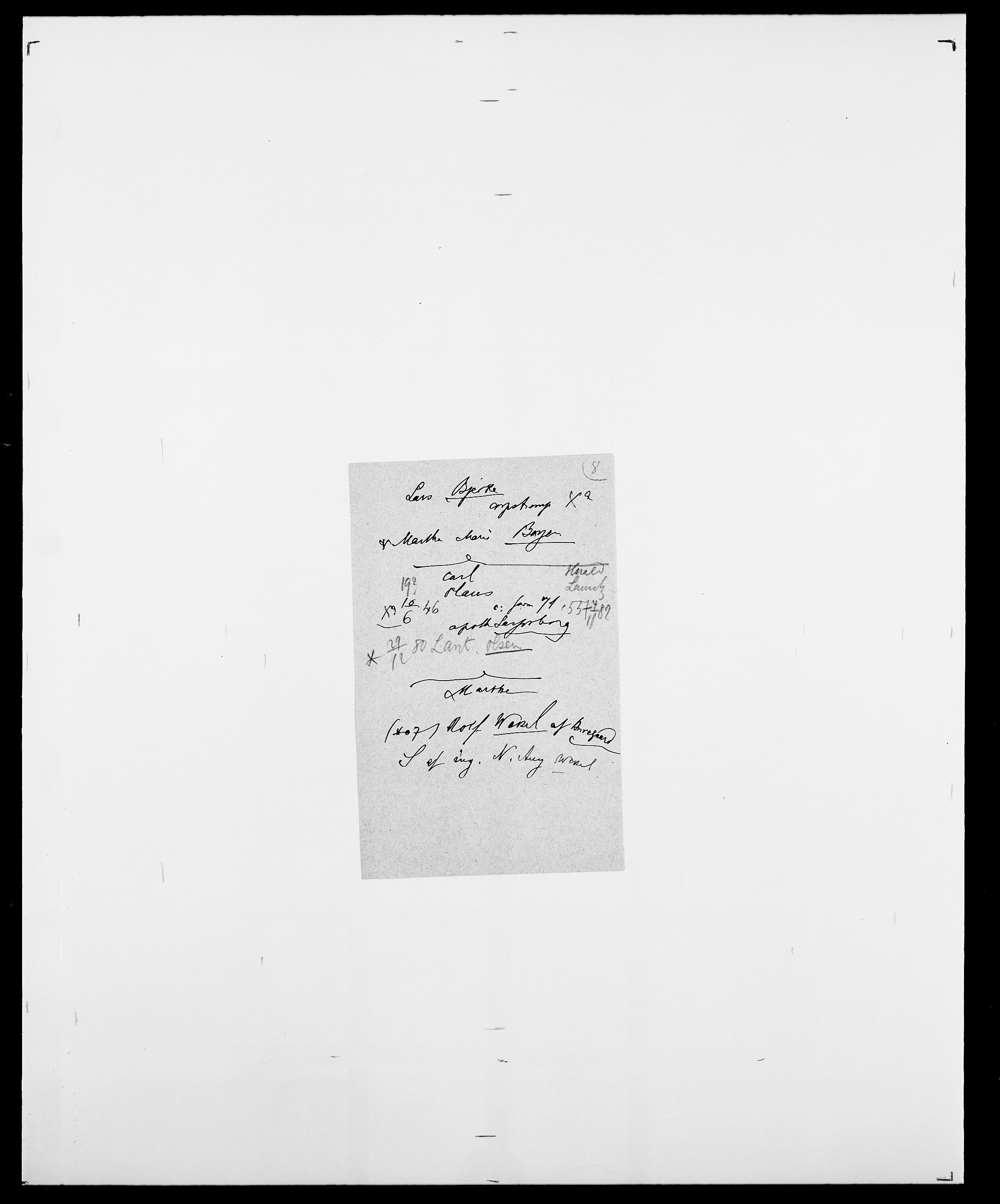 Delgobe, Charles Antoine - samling, AV/SAO-PAO-0038/D/Da/L0004: Bergendahl - Blære, p. 428