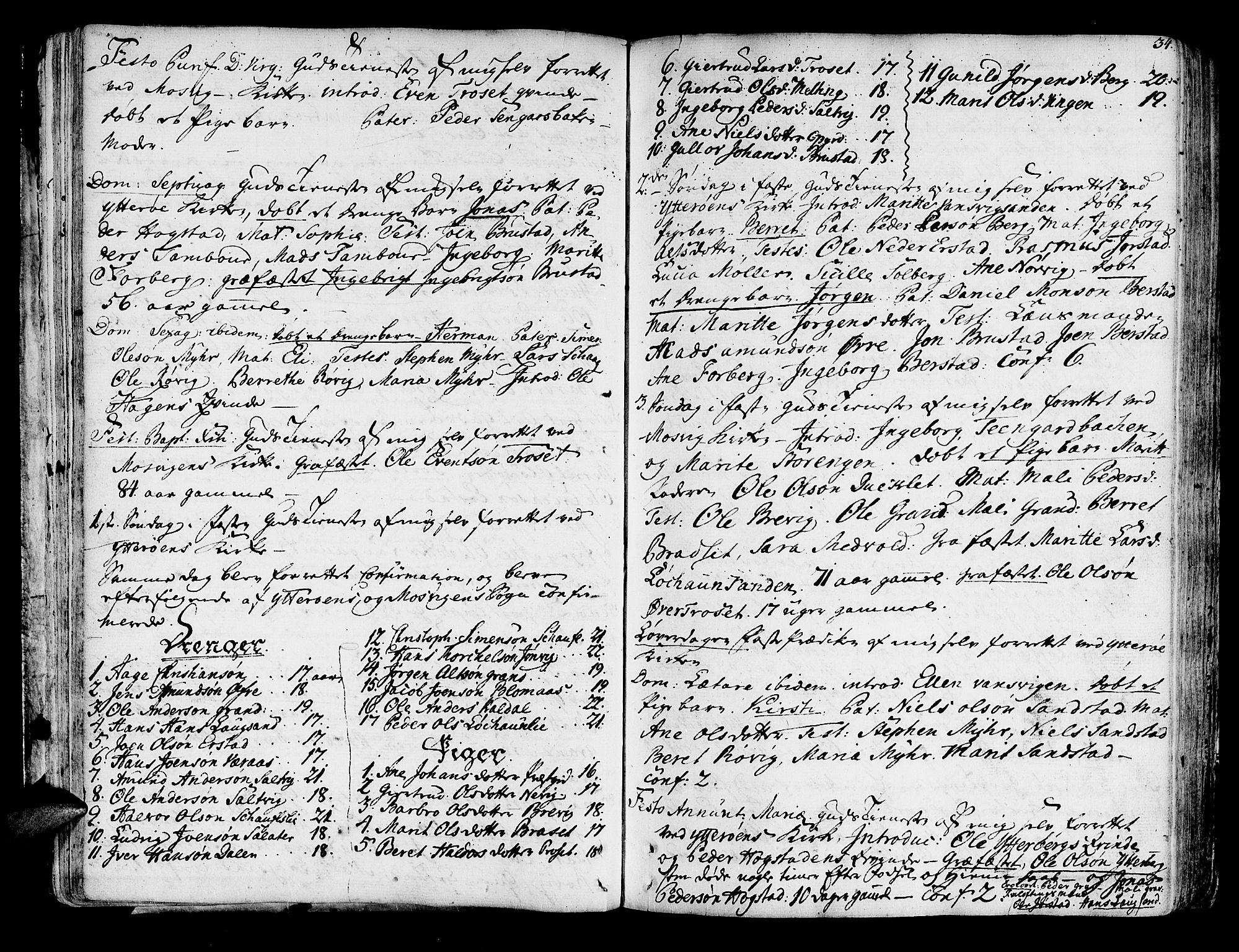 Ministerialprotokoller, klokkerbøker og fødselsregistre - Nord-Trøndelag, SAT/A-1458/722/L0216: Parish register (official) no. 722A03, 1756-1816, p. 34