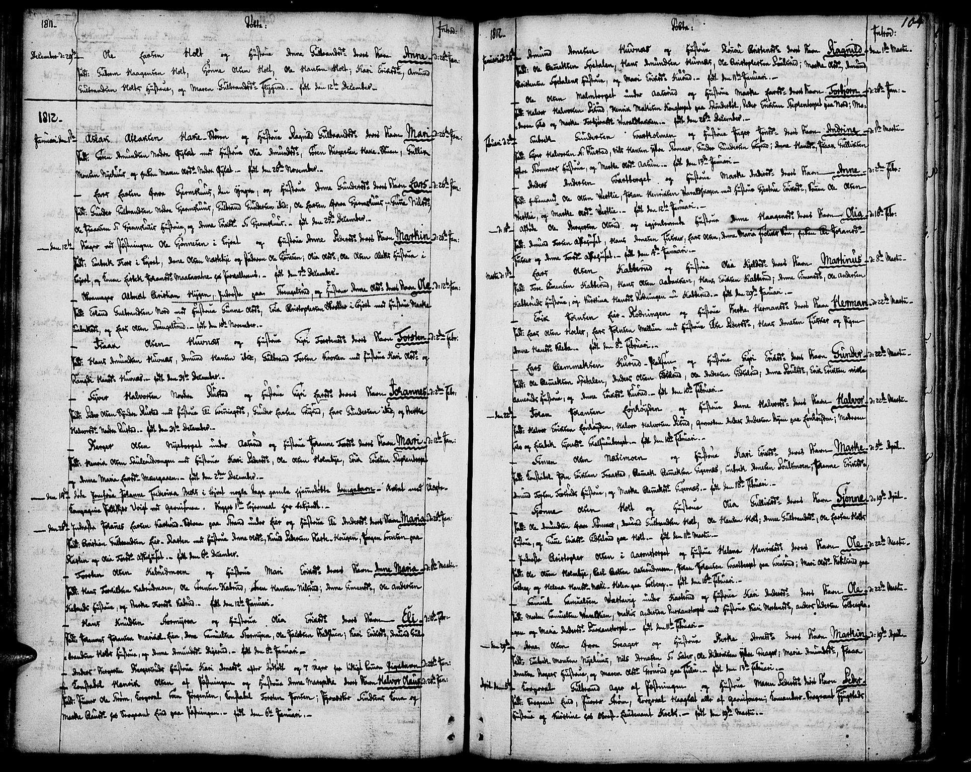 Vinger prestekontor, AV/SAH-PREST-024/H/Ha/Haa/L0005: Parish register (official) no. 5, 1772-1813, p. 104