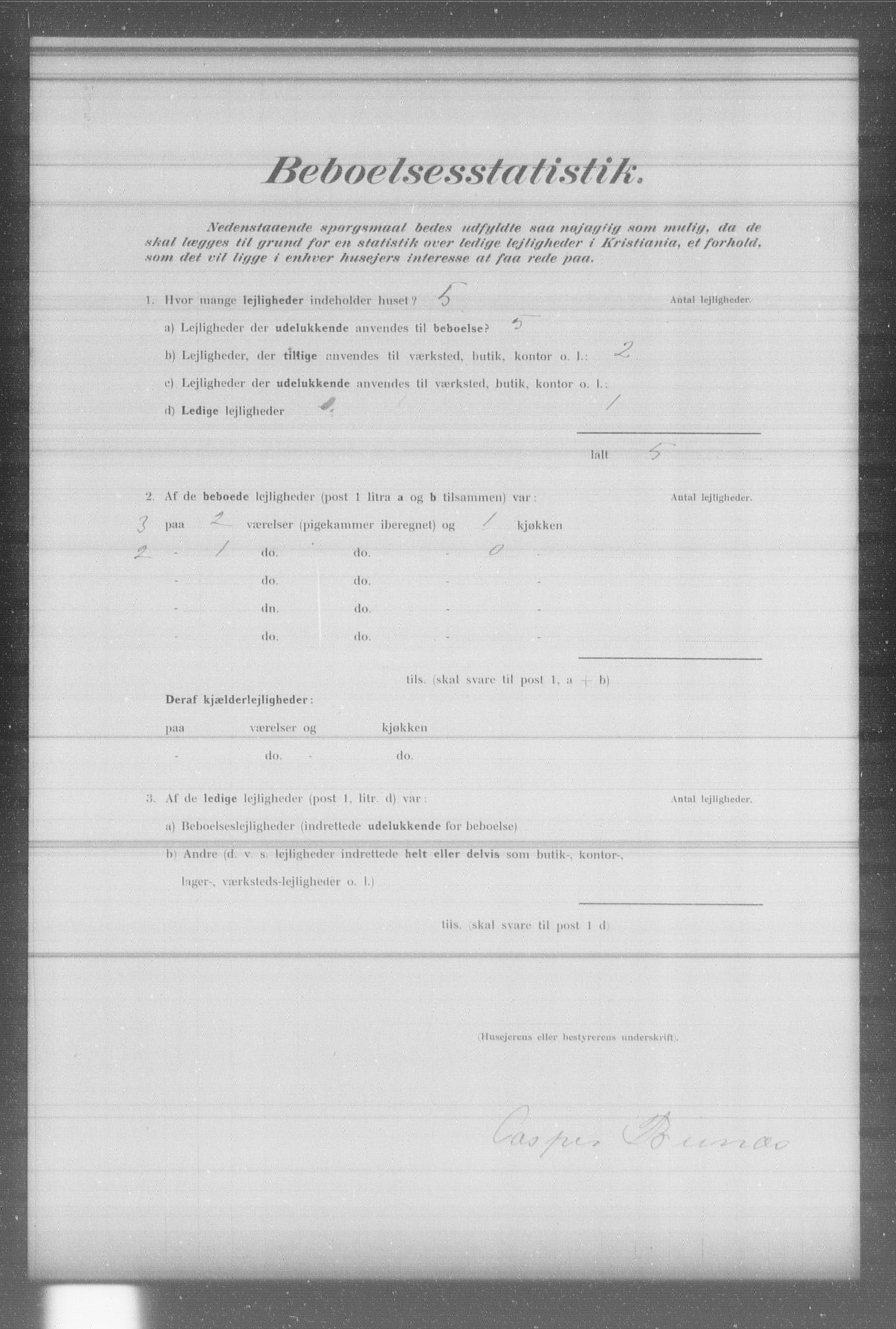 OBA, Municipal Census 1902 for Kristiania, 1902, p. 6602