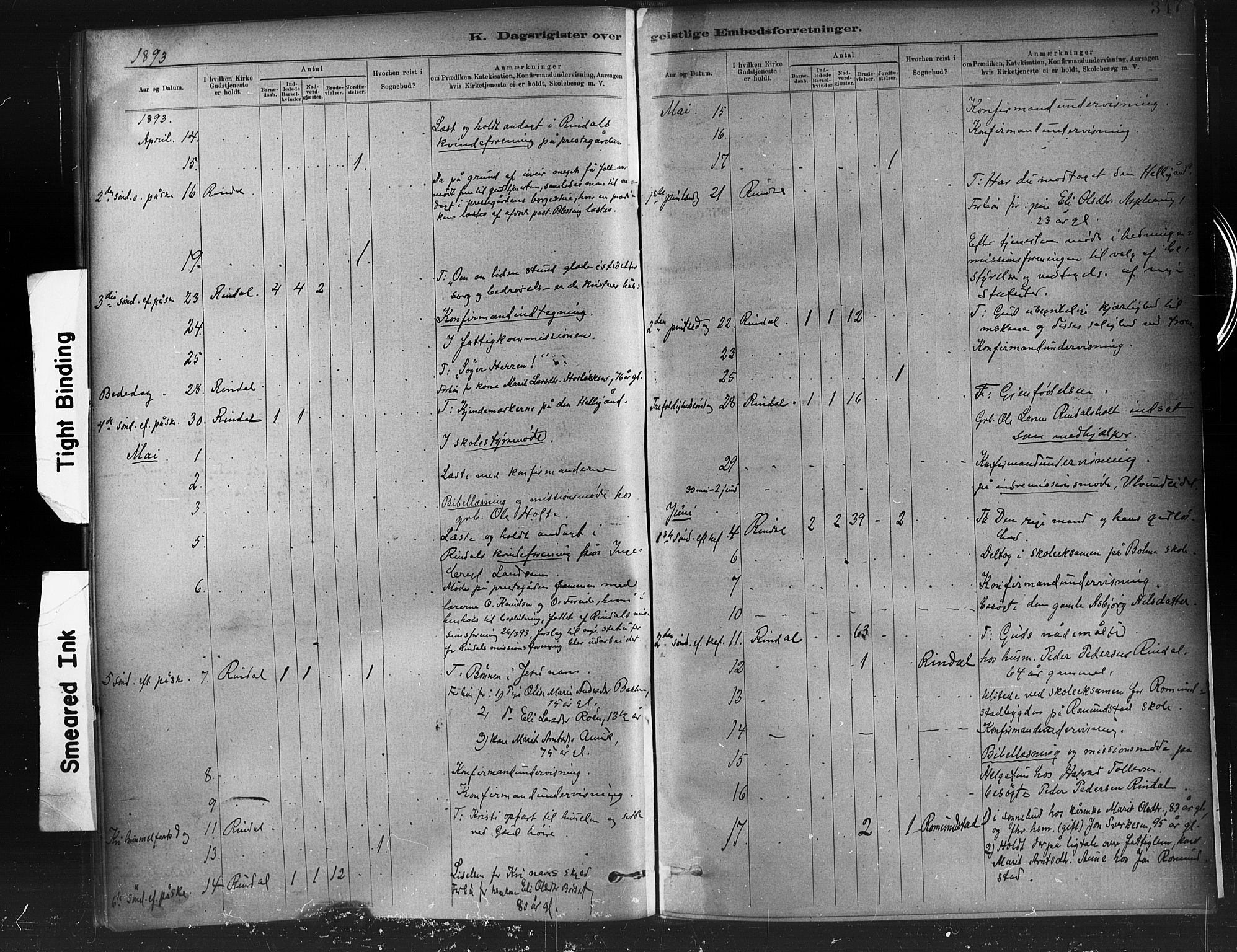 Ministerialprotokoller, klokkerbøker og fødselsregistre - Møre og Romsdal, AV/SAT-A-1454/598/L1069: Parish register (official) no. 598A03, 1882-1895, p. 347