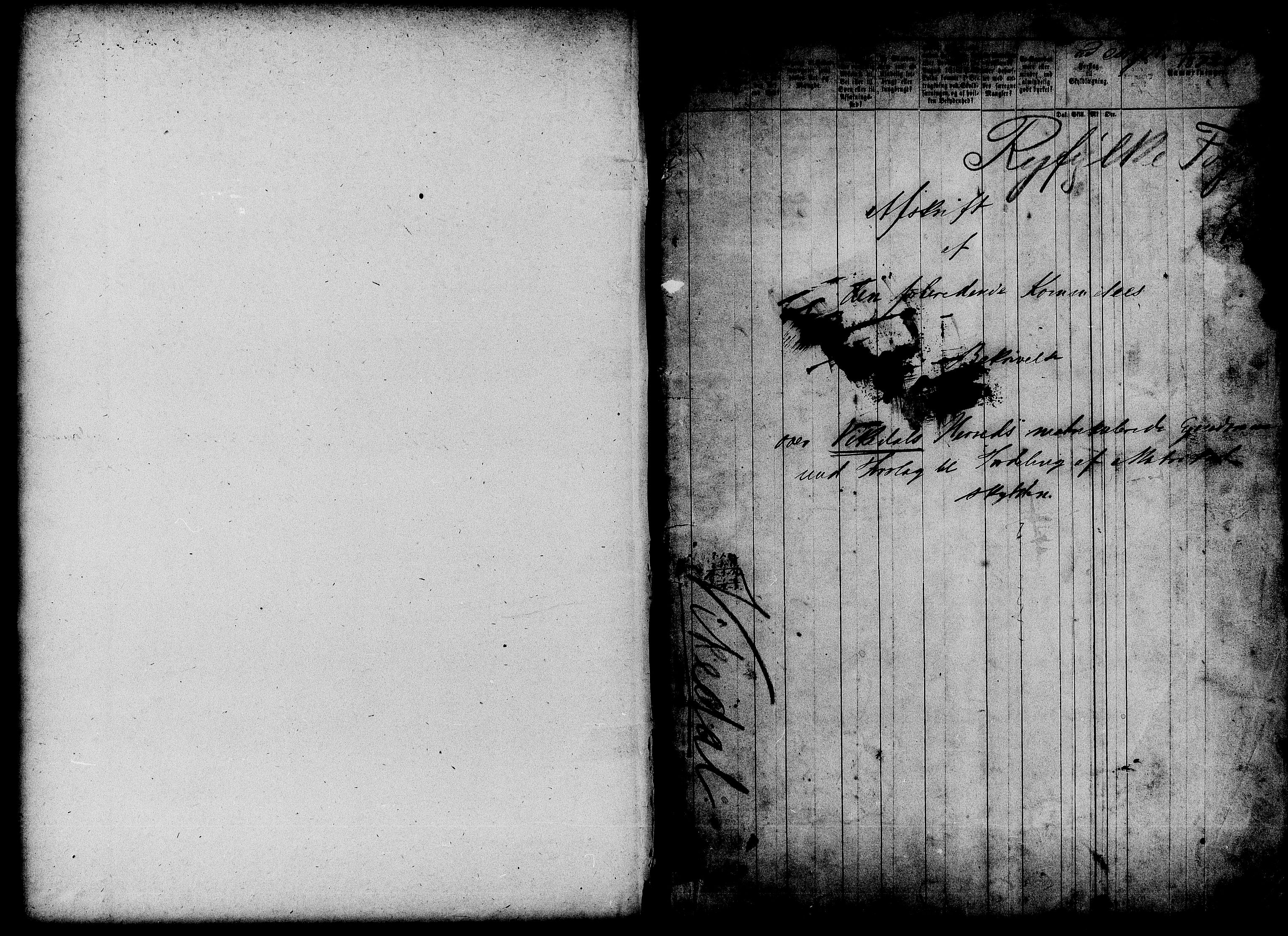 Matrikkelrevisjonen av 1863, RA/S-1530/F/Fe/L0208: Vikedal, 1863