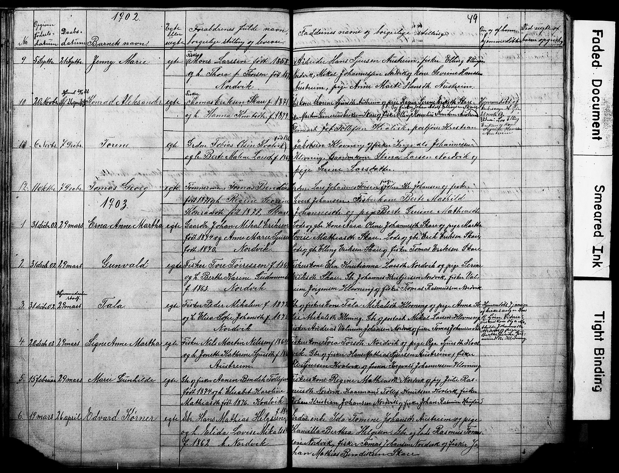 Torvastad sokneprestkontor, SAST/A -101857/H/Ha/Hab/L0005: Parish register (copy) no. B 5, 1857-1908, p. 49