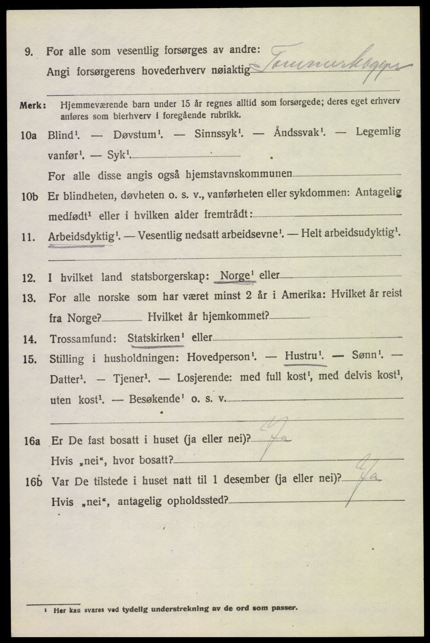 SAH, 1920 census for Østre Toten, 1920, p. 6451