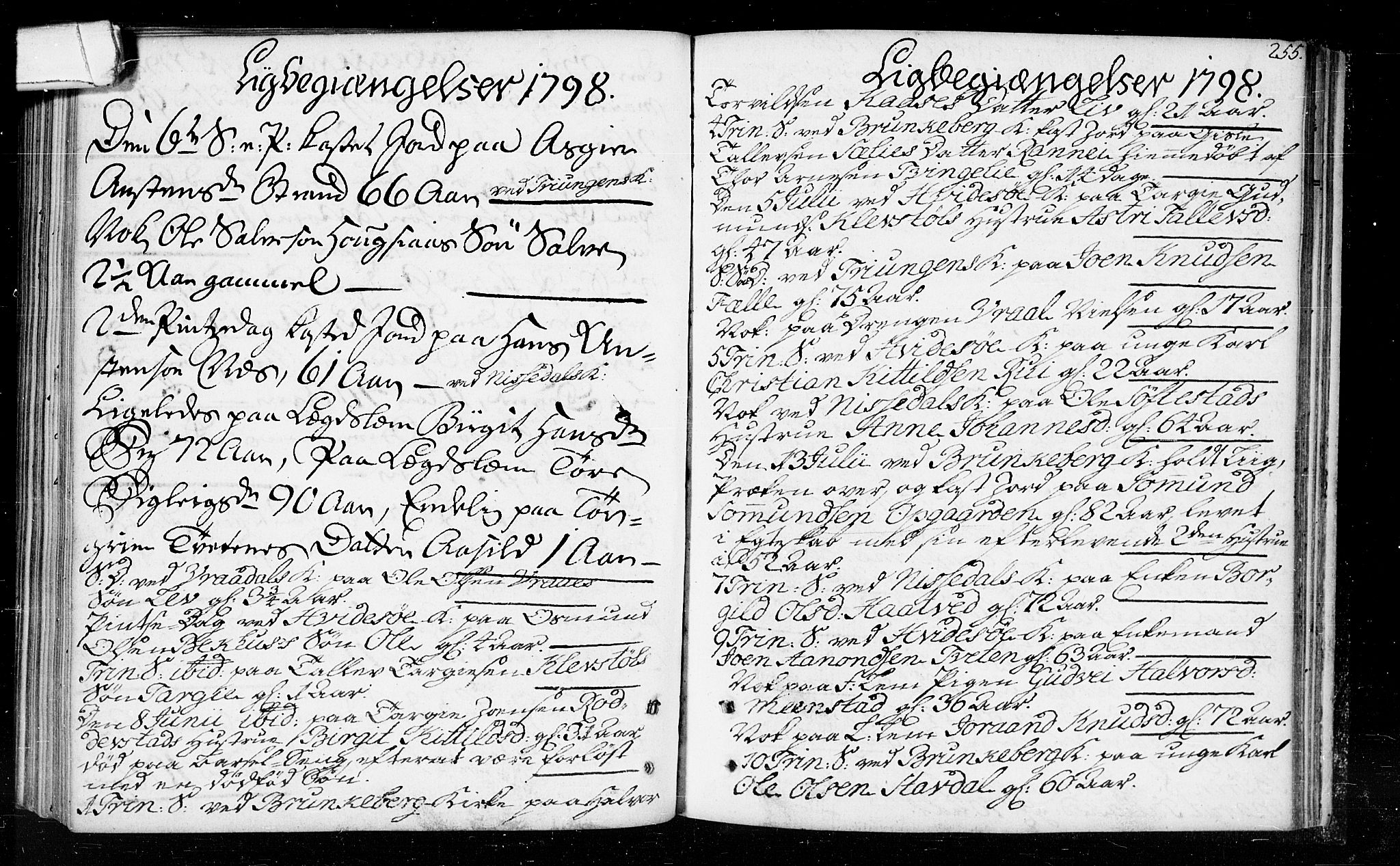 Kviteseid kirkebøker, SAKO/A-276/F/Fa/L0003: Parish register (official) no. I 3, 1787-1799, p. 255