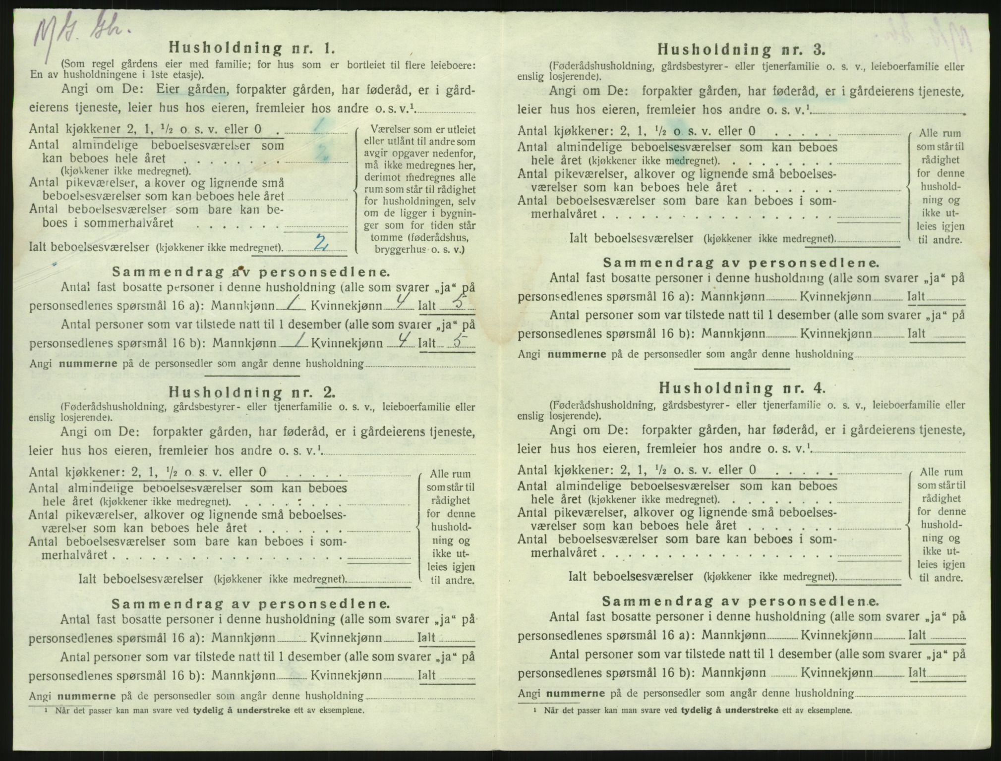 SAKO, 1920 census for Brunlanes, 1920, p. 830