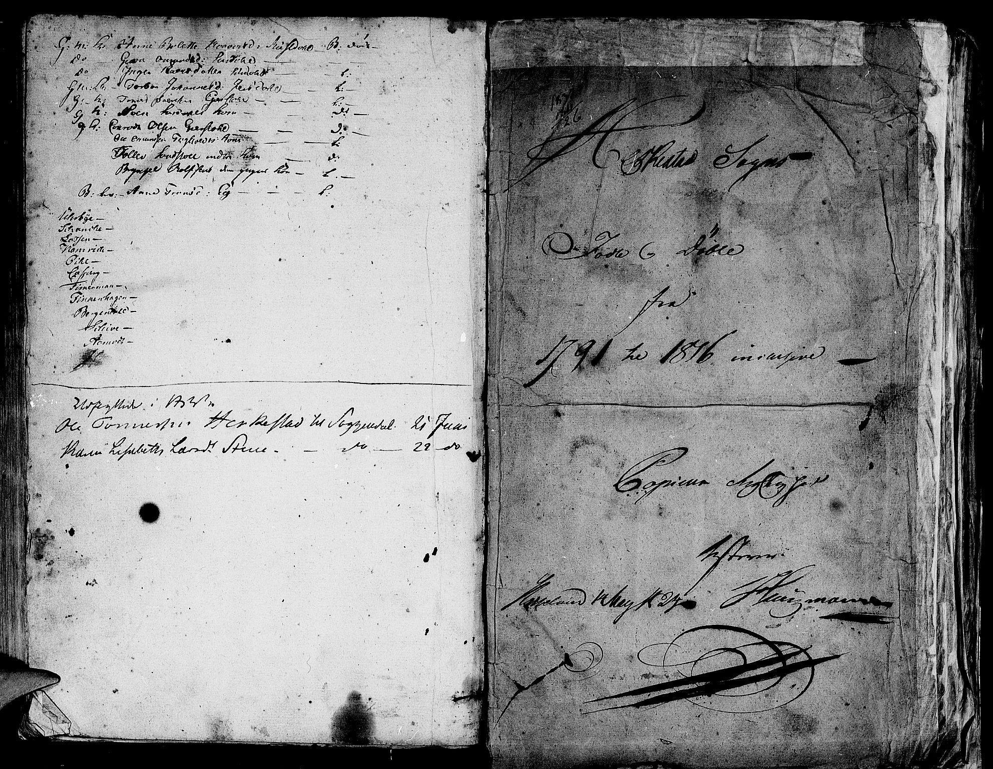 Lund sokneprestkontor, AV/SAST-A-101809/S06/L0004: Parish register (official) no. A 4 /2, 1791-1821