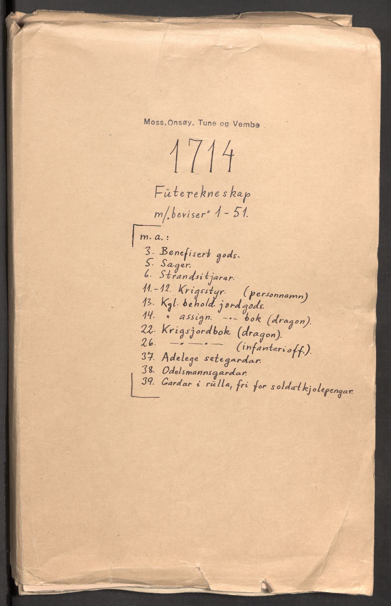 Rentekammeret inntil 1814, Reviderte regnskaper, Fogderegnskap, RA/EA-4092/R04/L0138: Fogderegnskap Moss, Onsøy, Tune, Veme og Åbygge, 1713-1714, p. 331