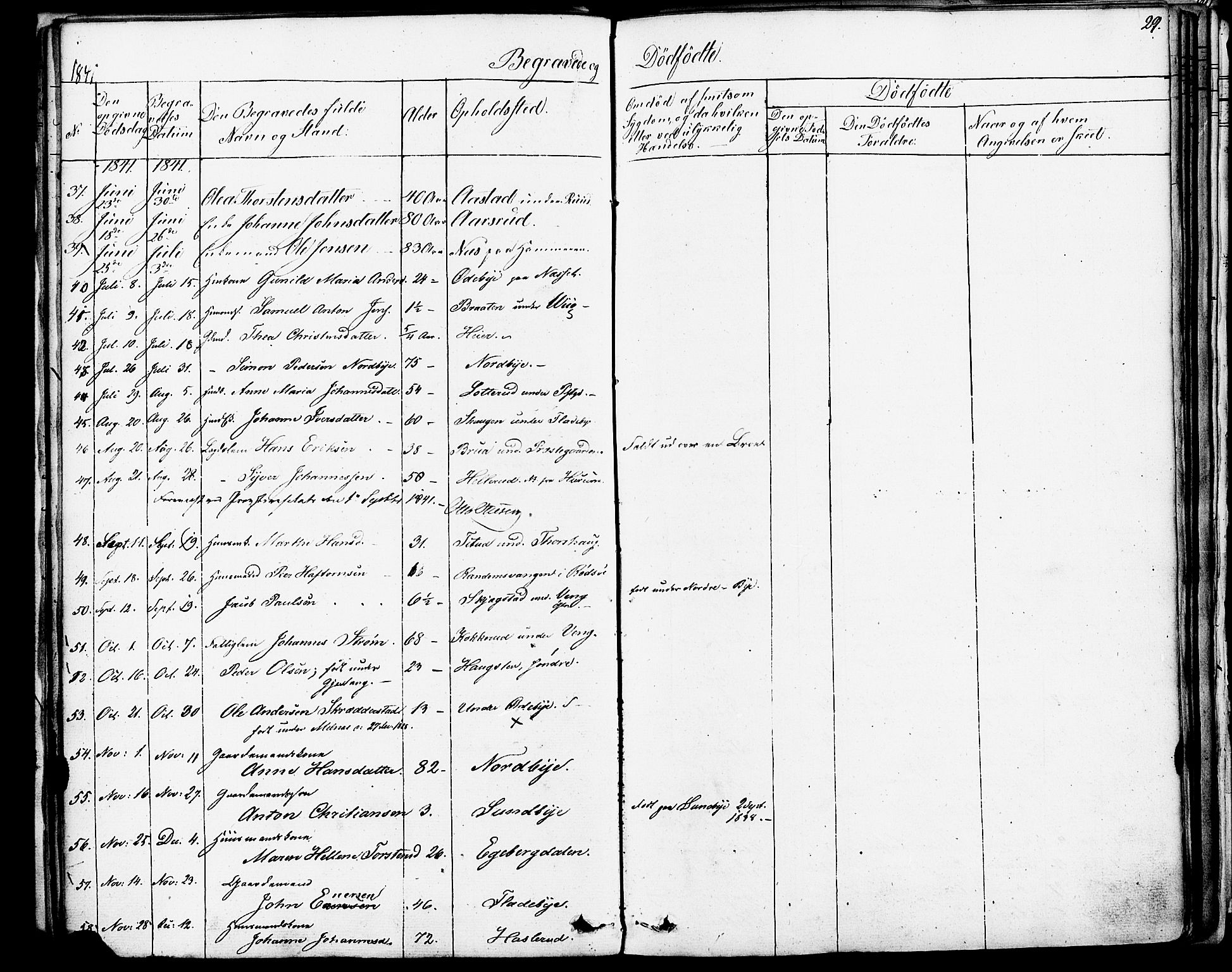 Enebakk prestekontor Kirkebøker, SAO/A-10171c/F/Fa/L0013: Parish register (official) no. I 13, 1832-1882, p. 29