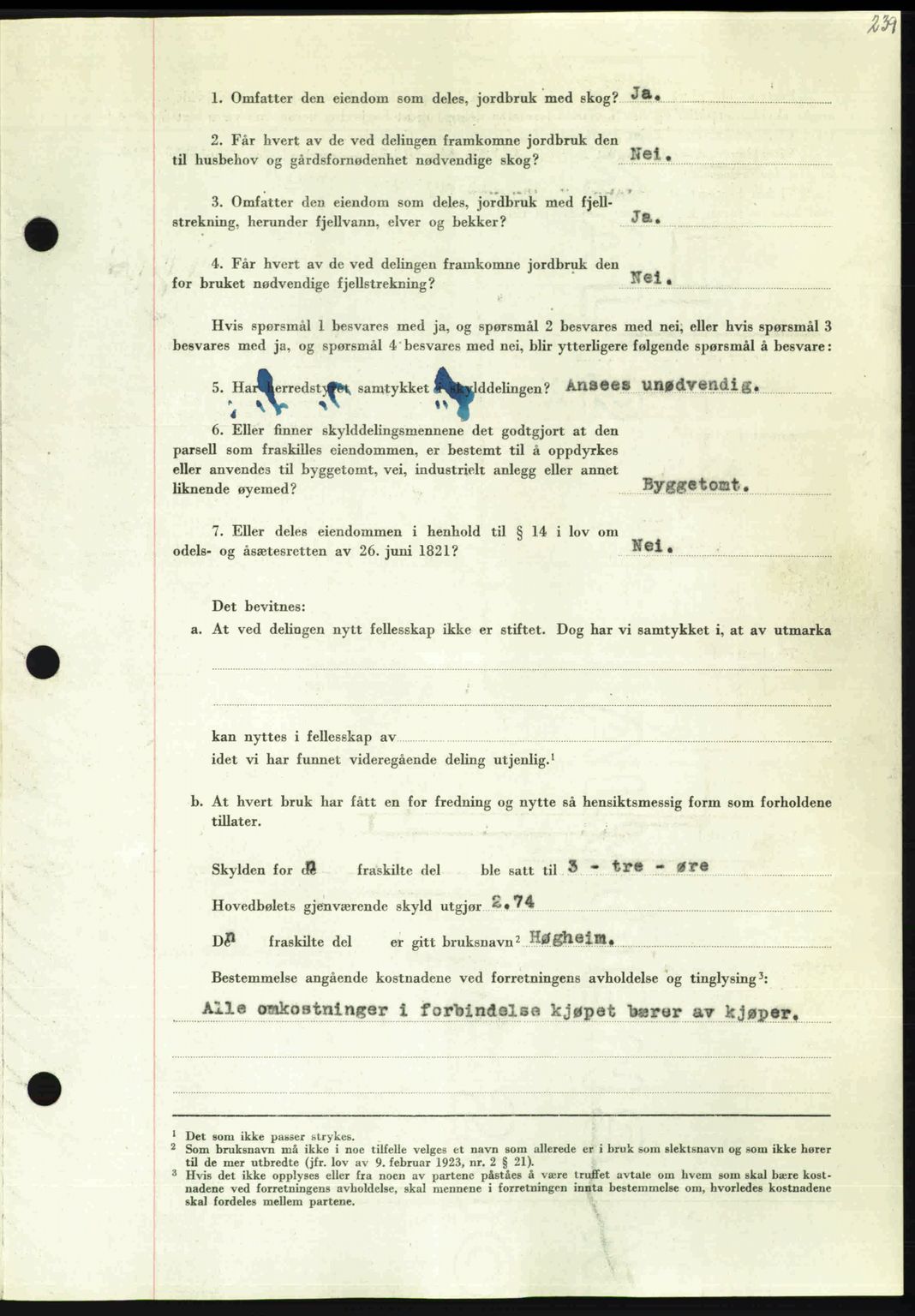 Nordmøre sorenskriveri, AV/SAT-A-4132/1/2/2Ca: Mortgage book no. A109, 1948-1948, Diary no: : 2521/1948