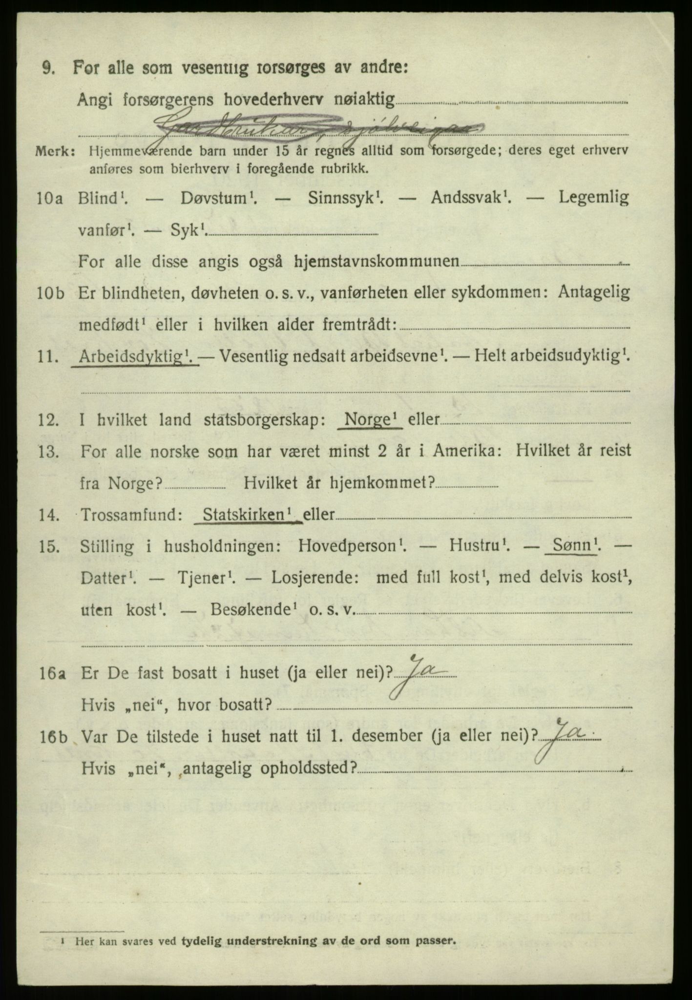 SAB, 1920 census for Bremanger, 1920, p. 4417