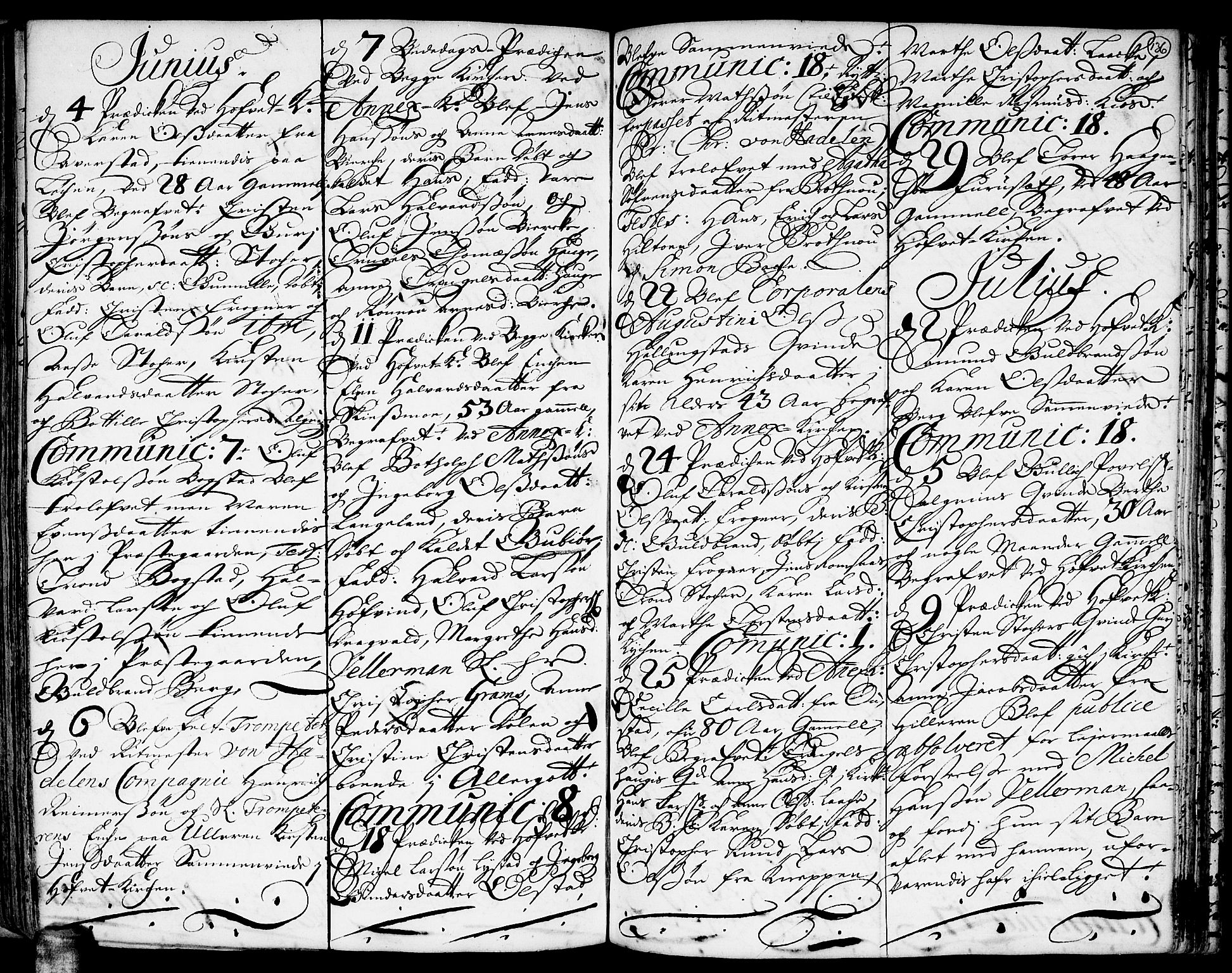 Ullensaker prestekontor Kirkebøker, AV/SAO-A-10236a/F/Fa/L0001: Parish register (official) no. I 1, 1689-1701, p. 136