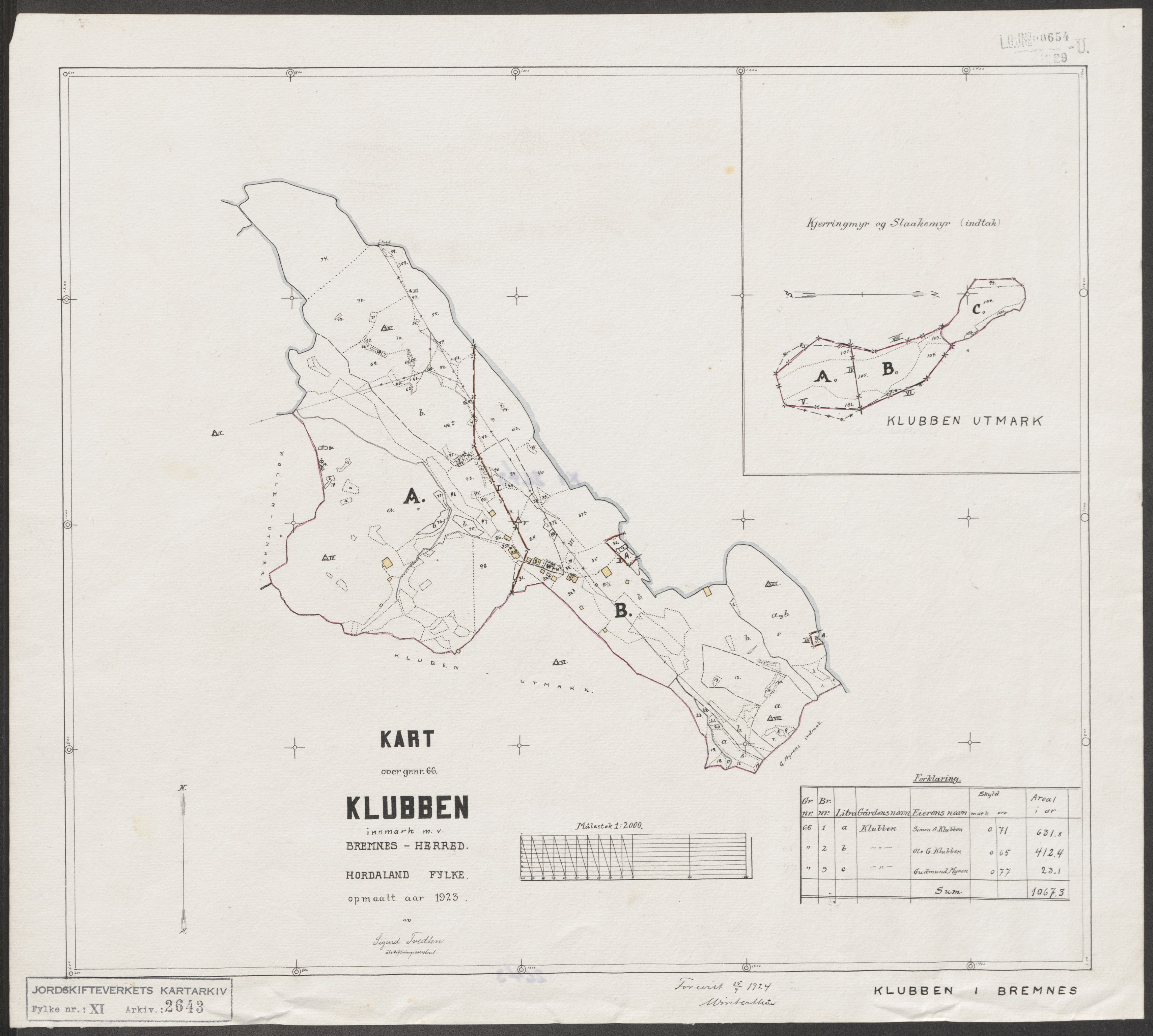 Jordskifteverkets kartarkiv, RA/S-3929/T, 1859-1988, p. 2972