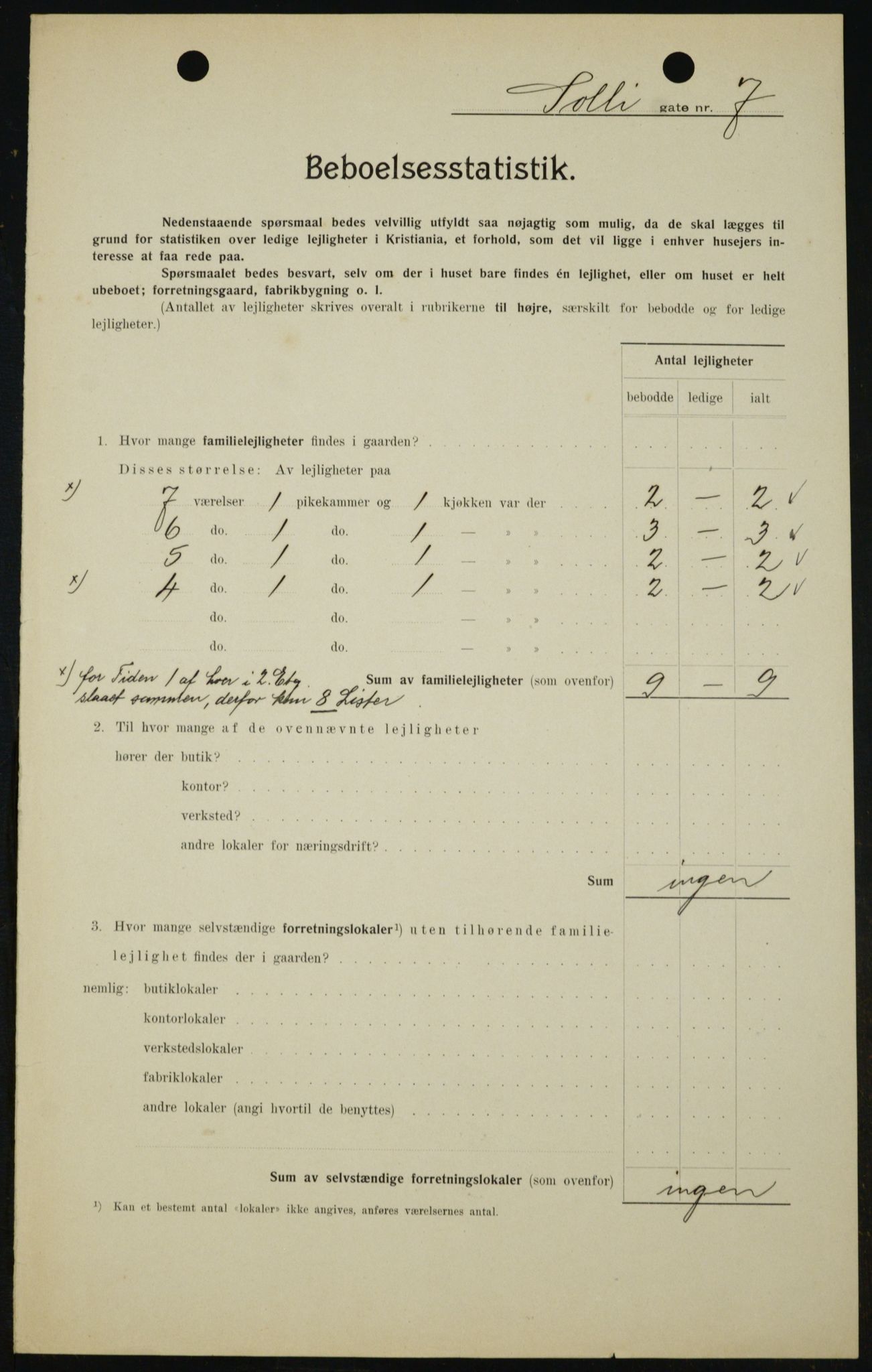 OBA, Municipal Census 1909 for Kristiania, 1909, p. 90429